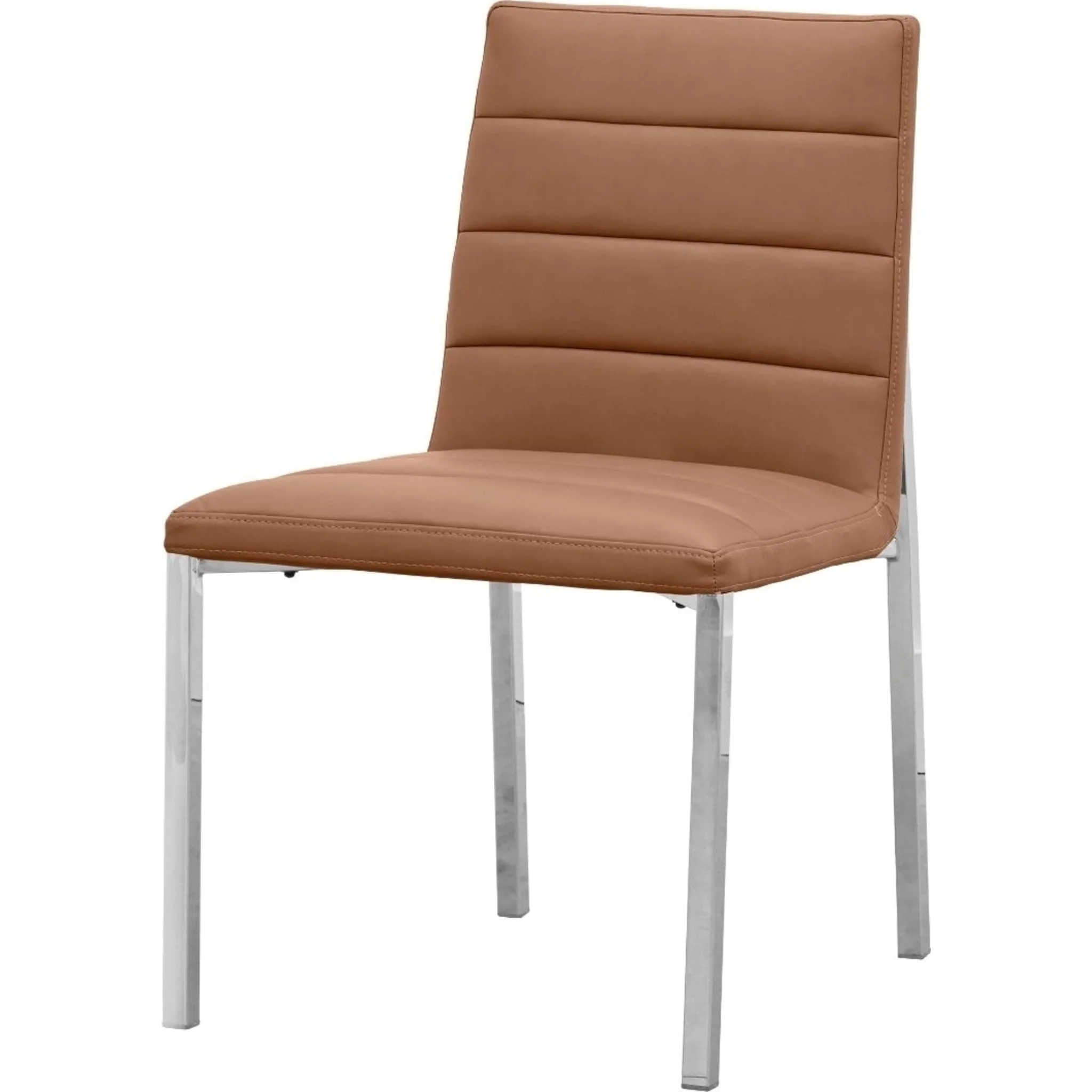 Amalfi Metal Back Chair in Cognac Leather - Image 3