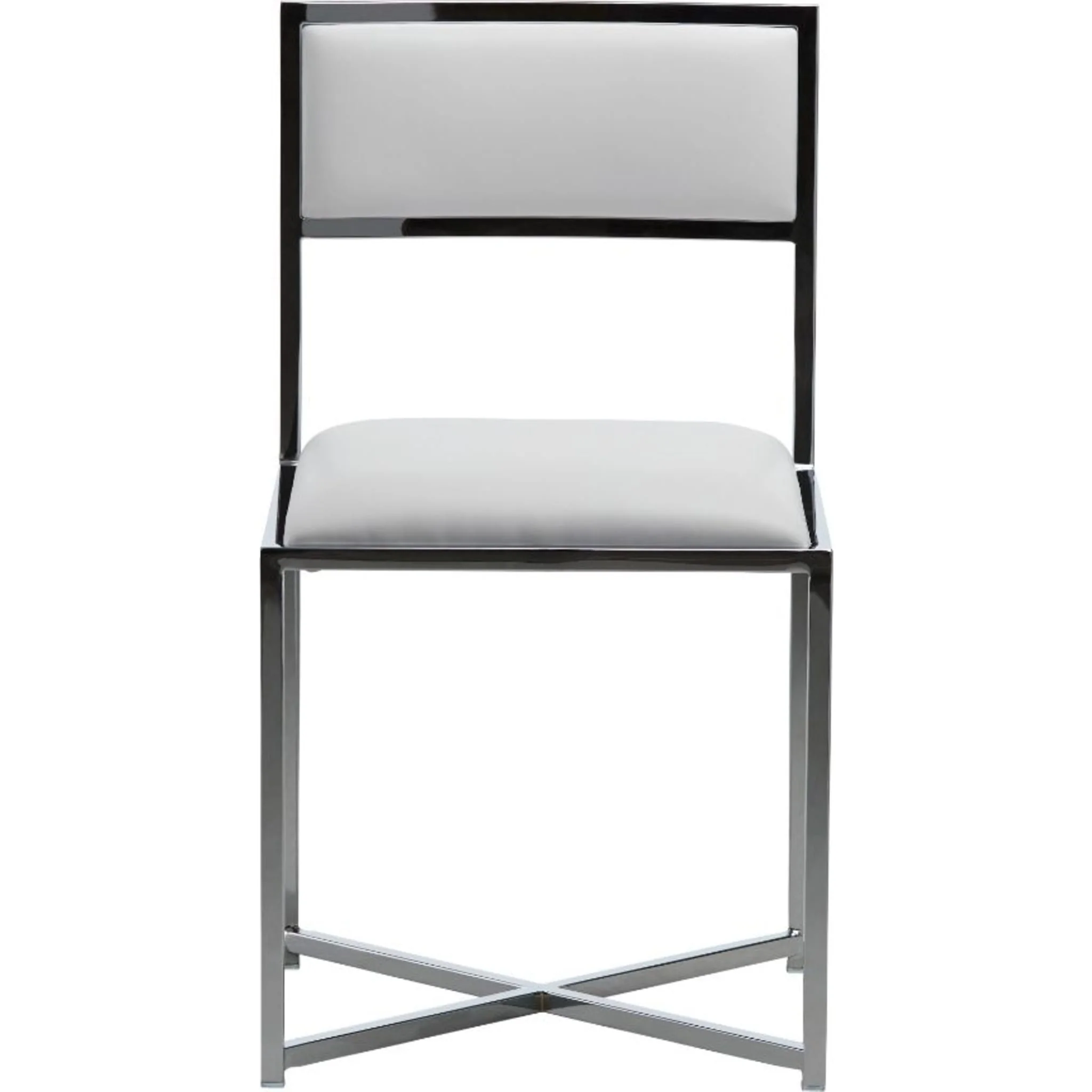 Amalfi X-Base Chair in White Leather - Image 3
