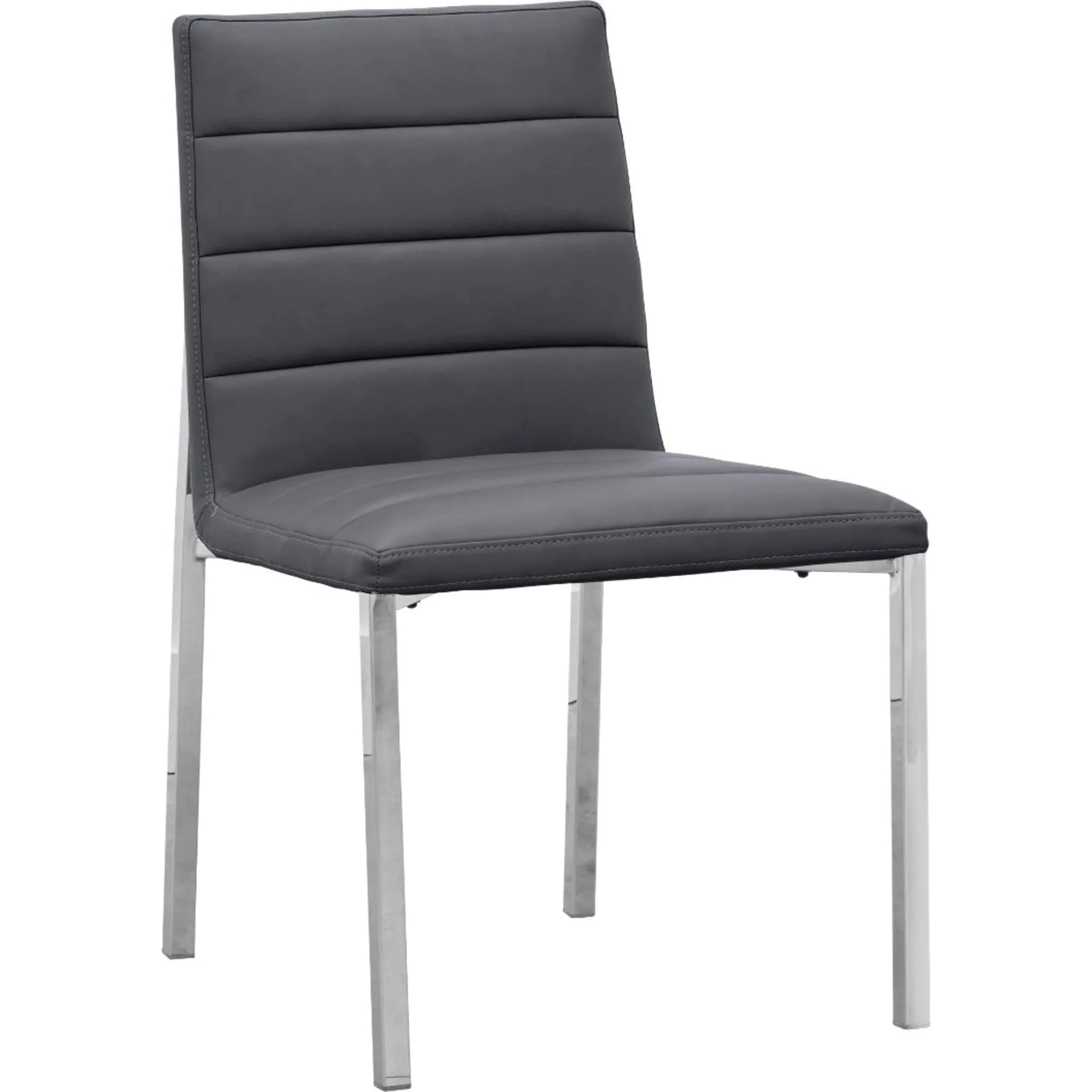 Amalfi Metal Back Chair in Cobalt Leather - Image 3