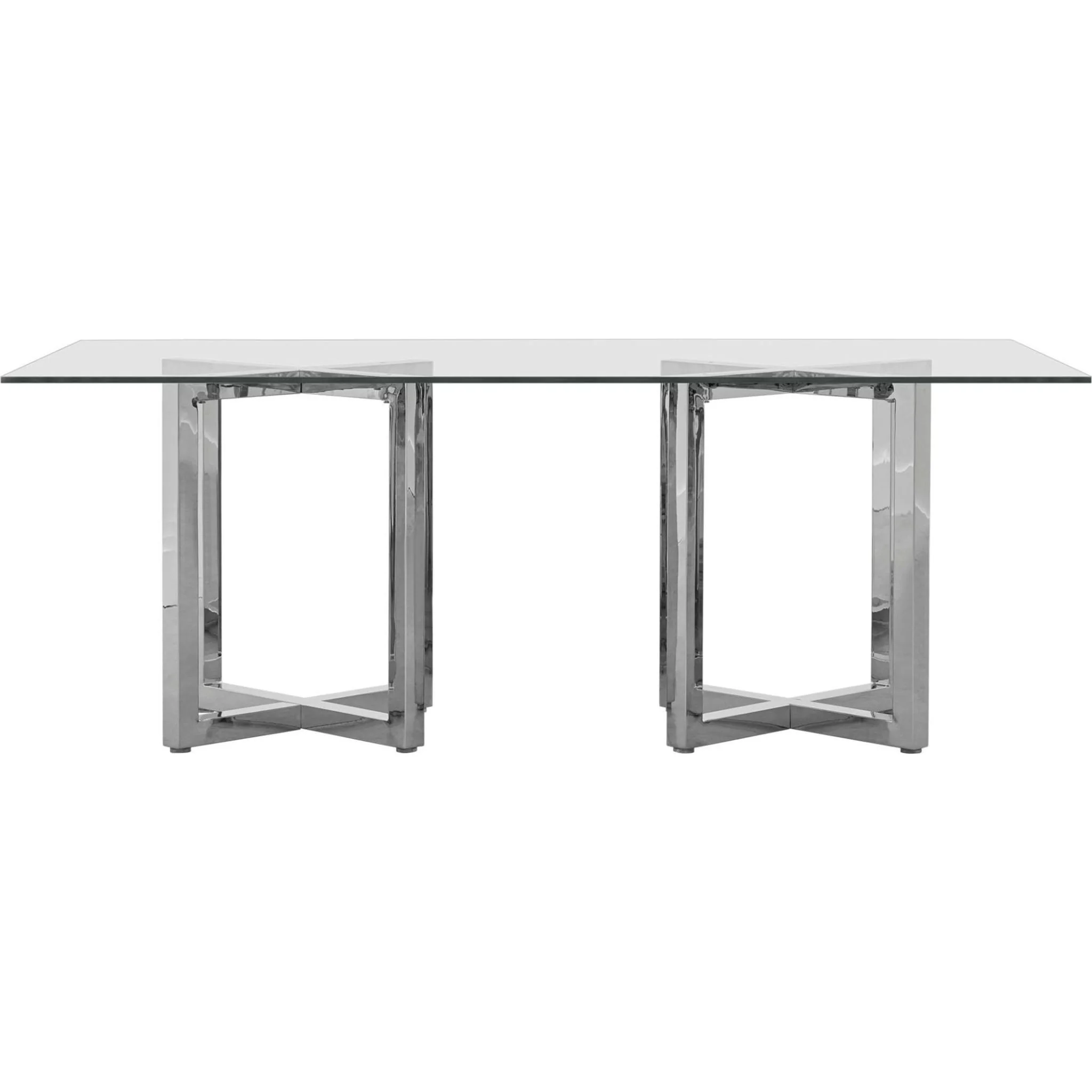 Amalfi Rectangular Glass Top Dining Table - Image 3