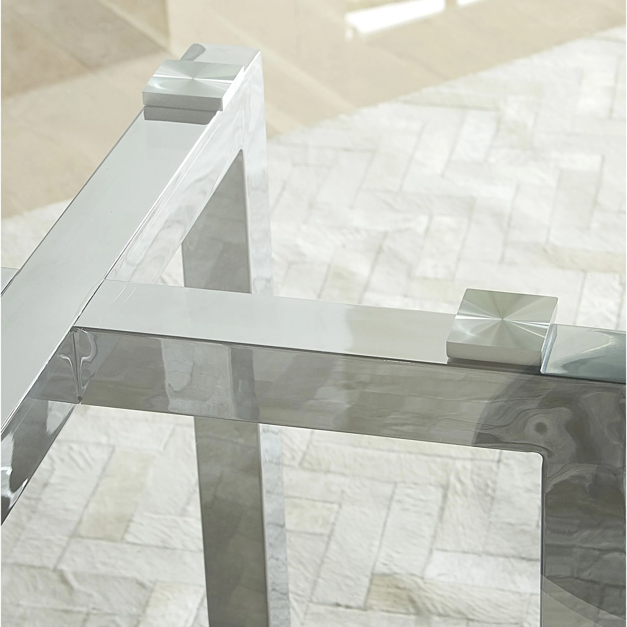 Amalfi 32 inch Round Glass Top Bar Table - Image 3