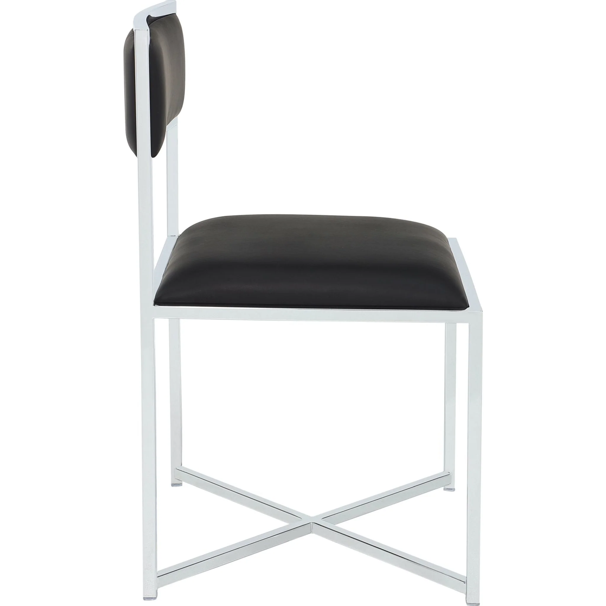 Amalfi X Base Chair -Soot/Chrm - Image 3