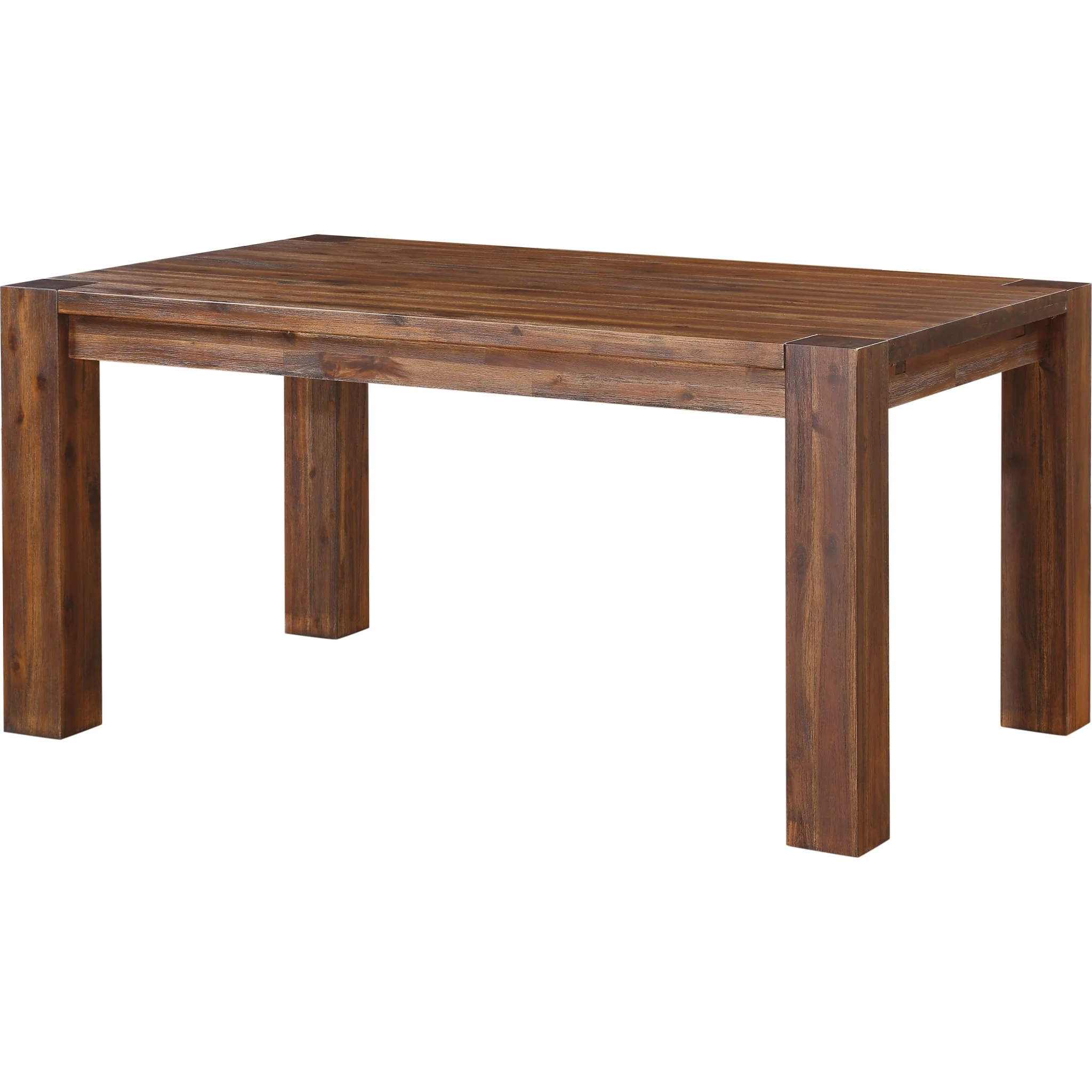 Meadow Solid Wood Extending Dining Table in Brick Brown - Image 19
