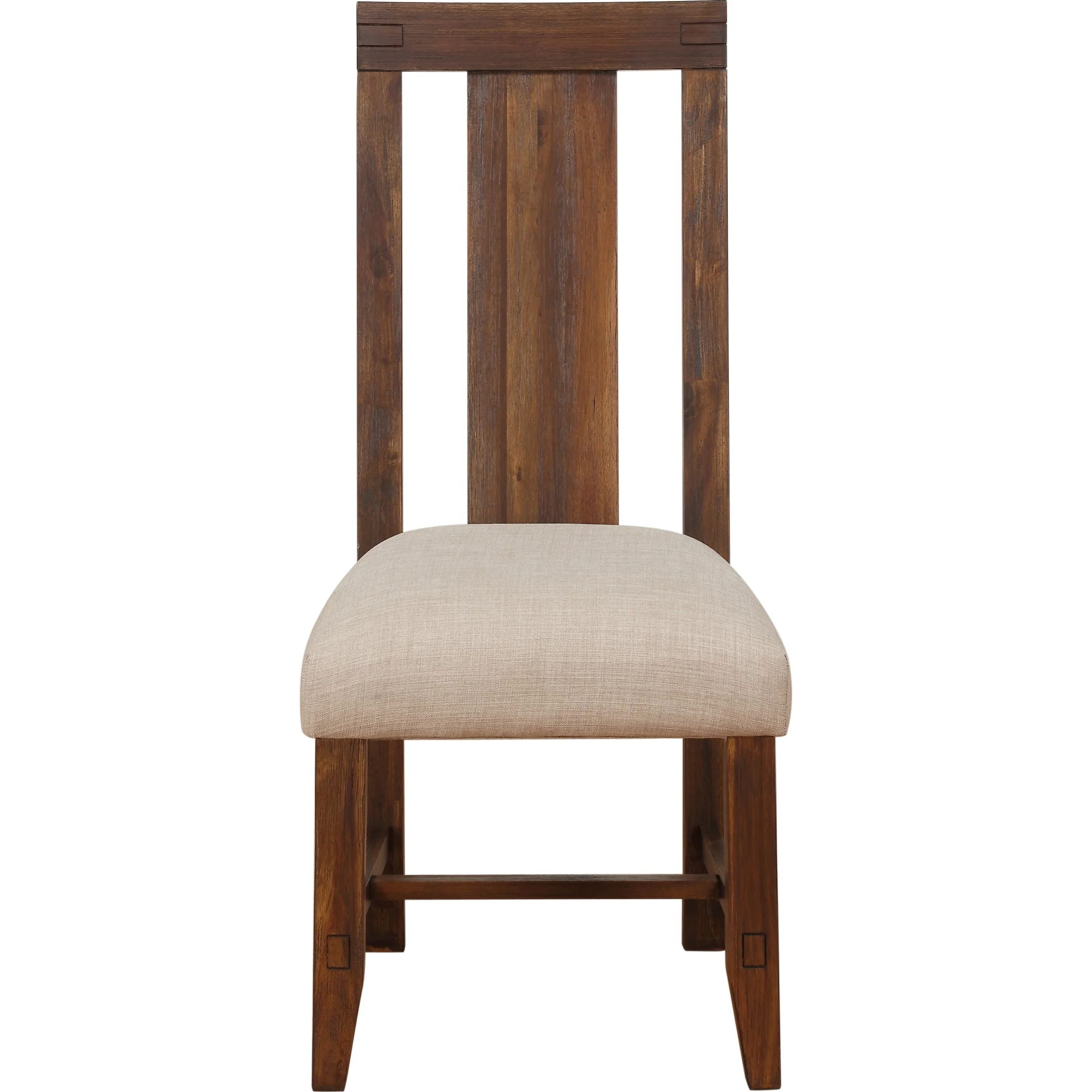 Meadow Solid Wood Upholstered Dining Chair in Brick Brown - Image 4