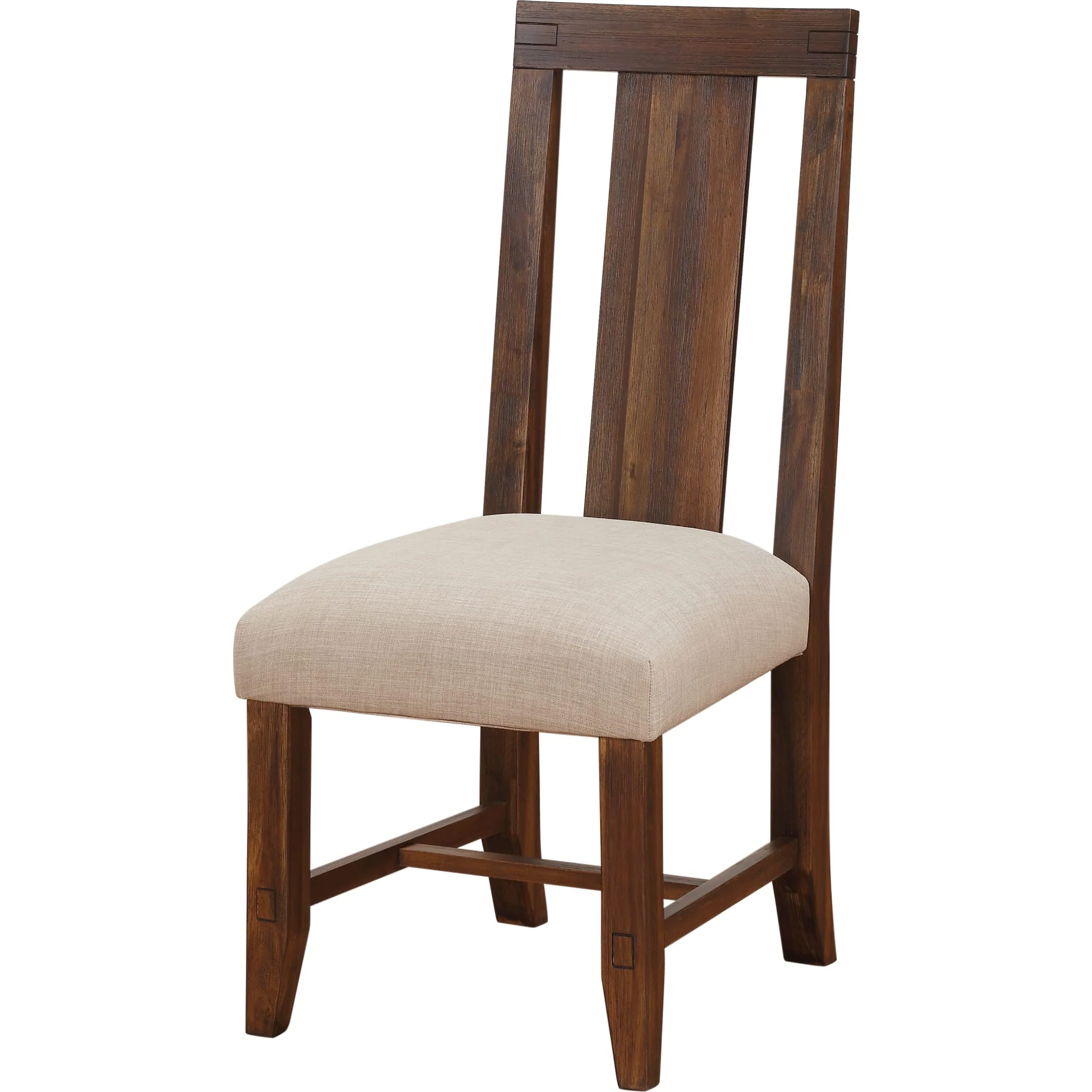 Meadow Solid Wood Upholstered Dining Chair in Brick Brown - Image 5