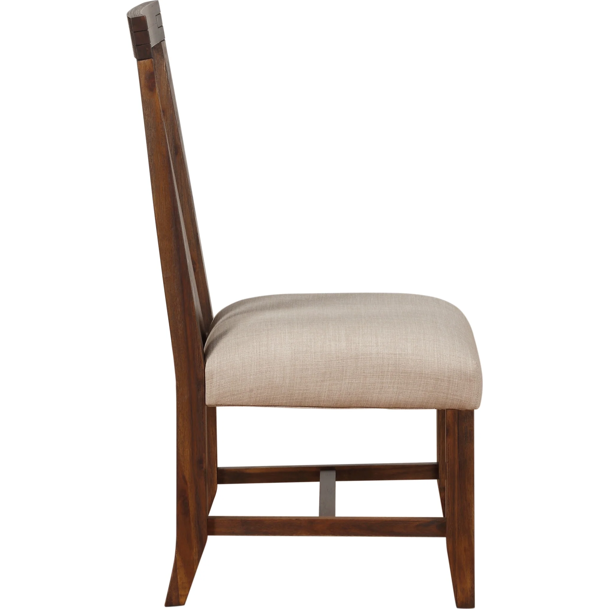 Meadow Solid Wood Upholstered Dining Chair in Brick Brown - Image 6