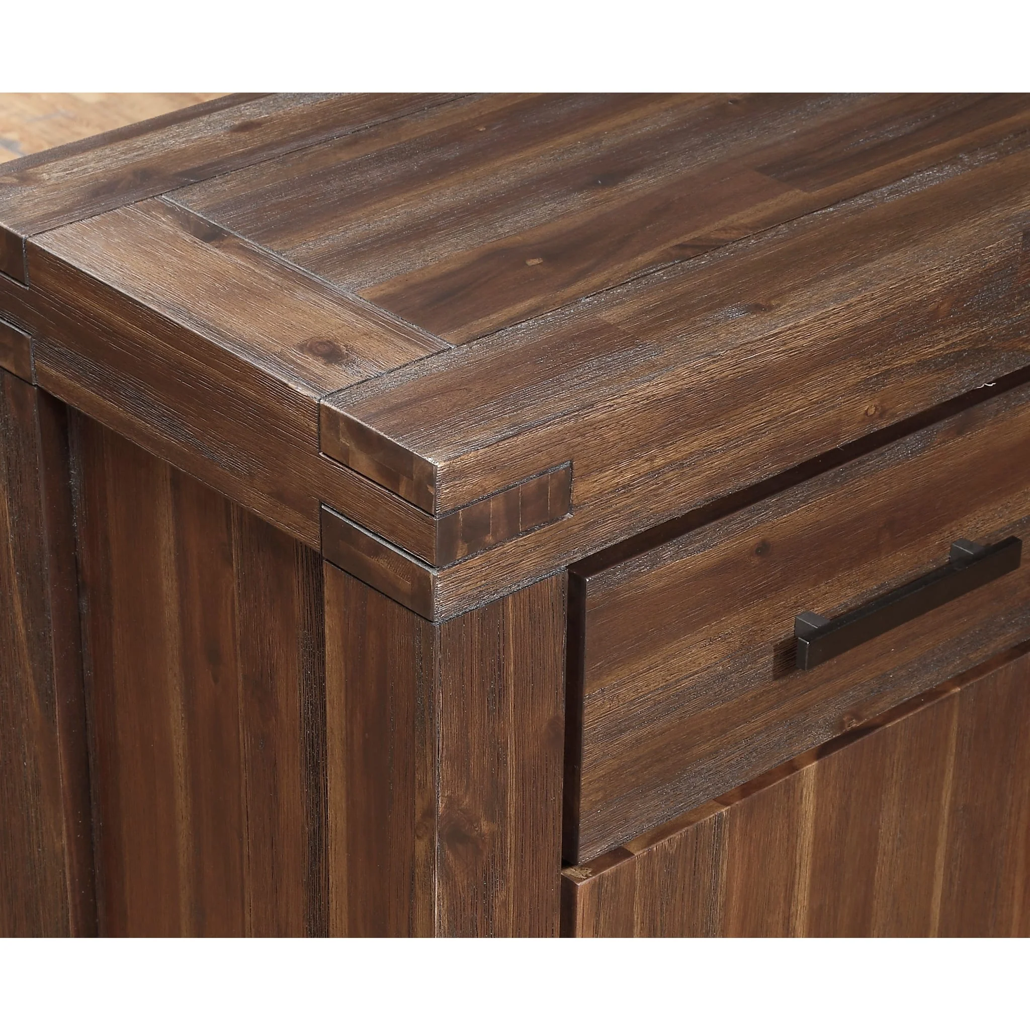 Meadow Three Drawer Three Door Solid Wood Sideboard in Brick Brown - Image 6