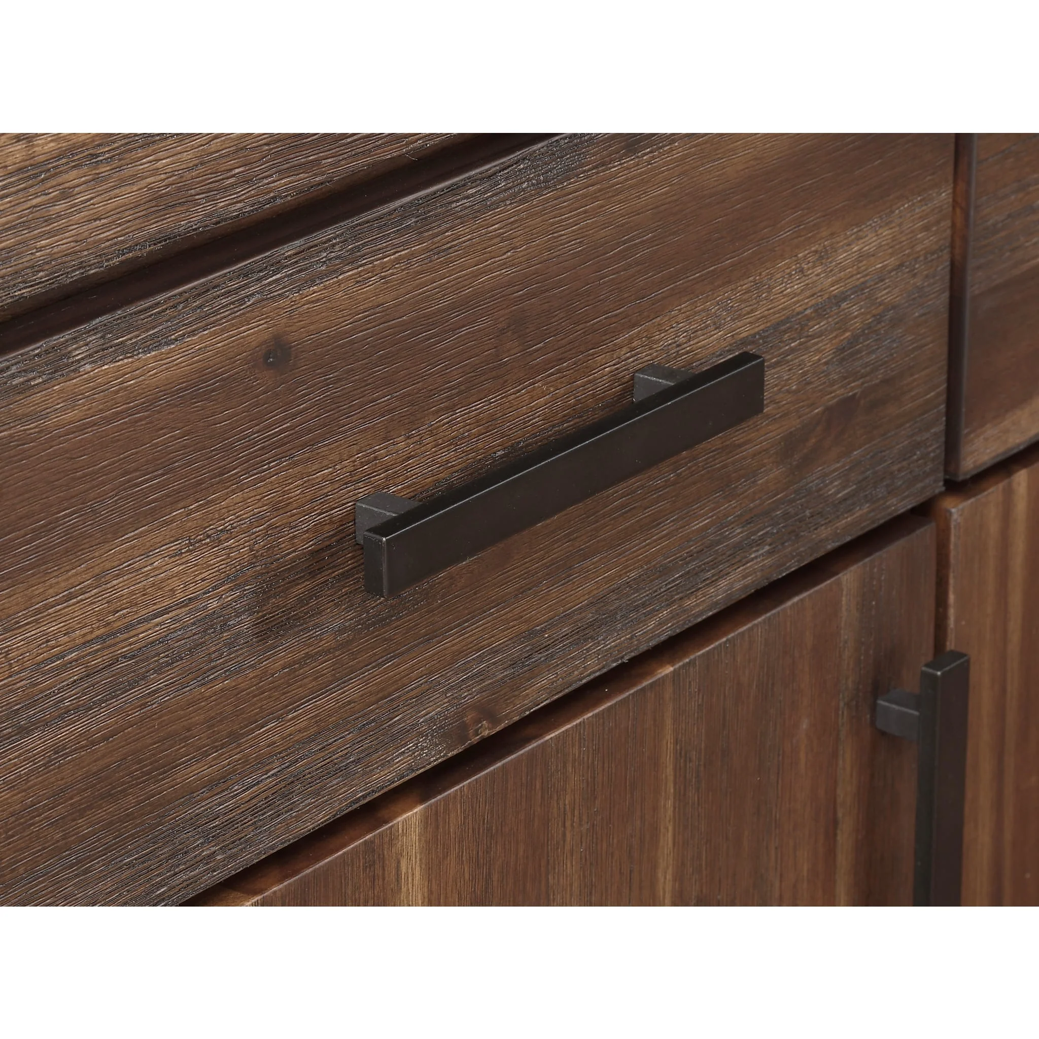 Meadow Three Drawer Three Door Solid Wood Sideboard in Brick Brown - Image 7
