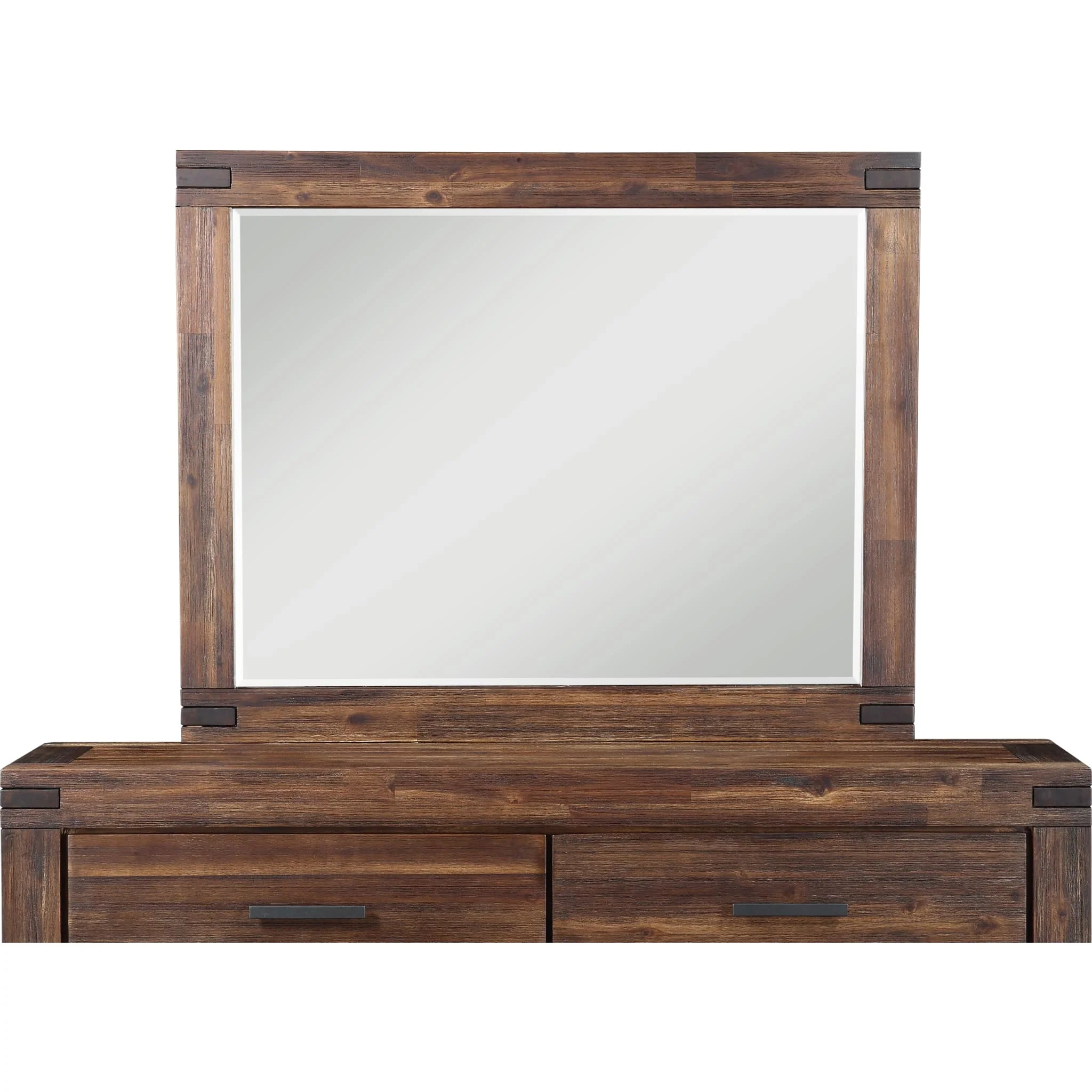 Meadow Solid Wood Mirror in Brick Brown - Image 4