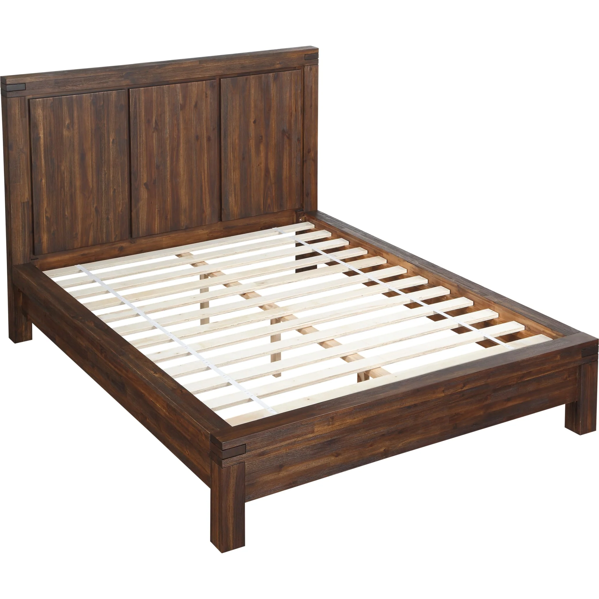 Meadow Solid Wood Platform Bed in Brick Brown - Image 6