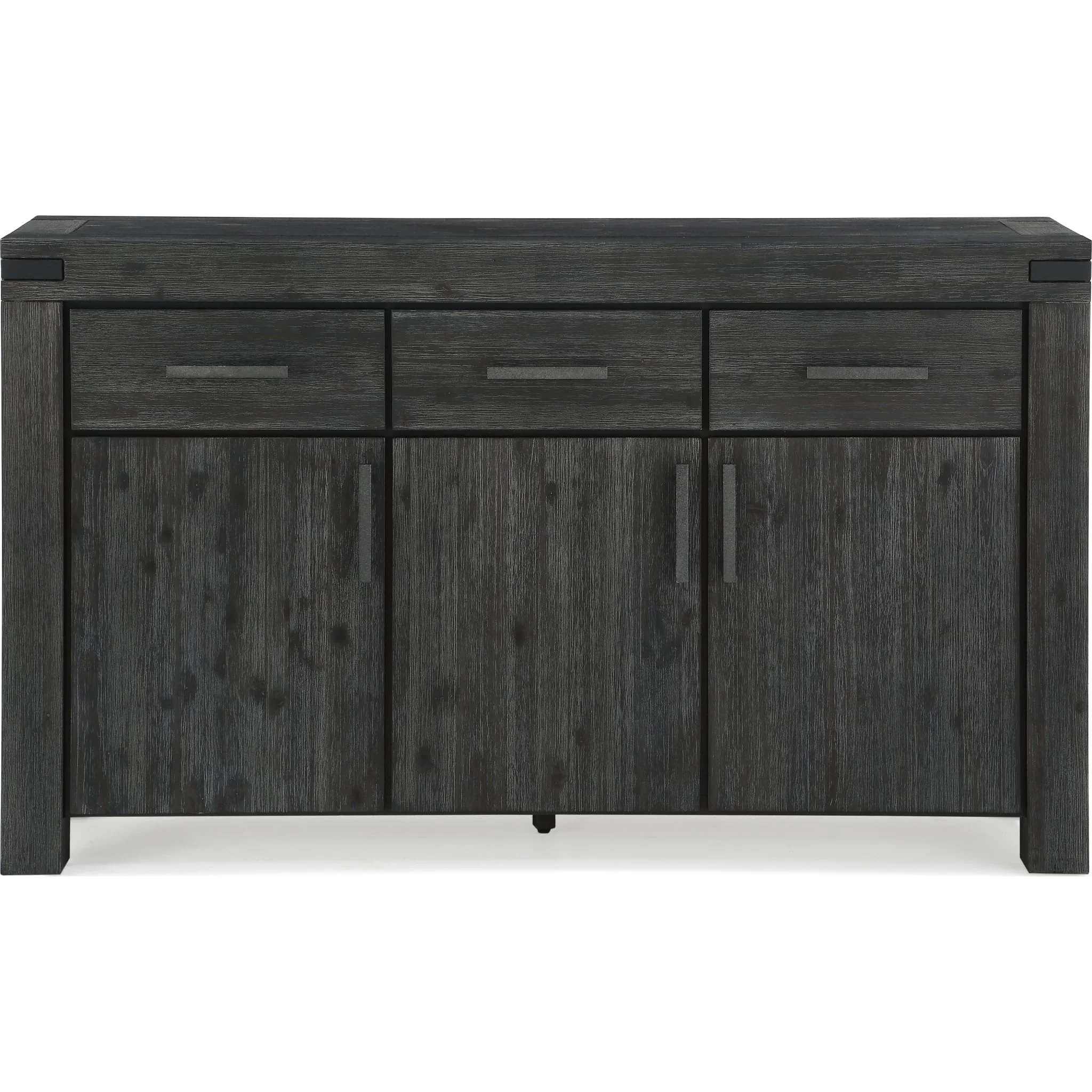 Meadow Solid Wood Three Drawer Three Door Sideboard in Graphite - Image 5