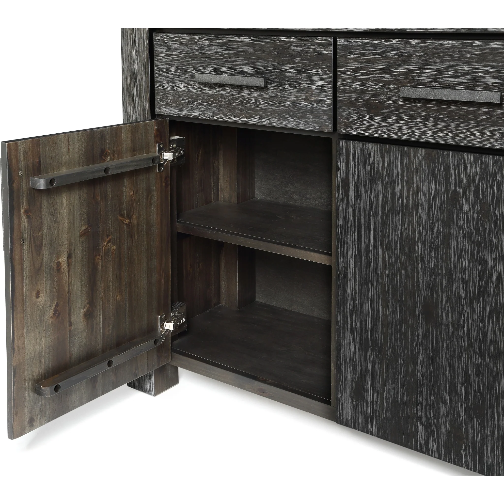Meadow Solid Wood Three Drawer Three Door Sideboard in Graphite - Image 6