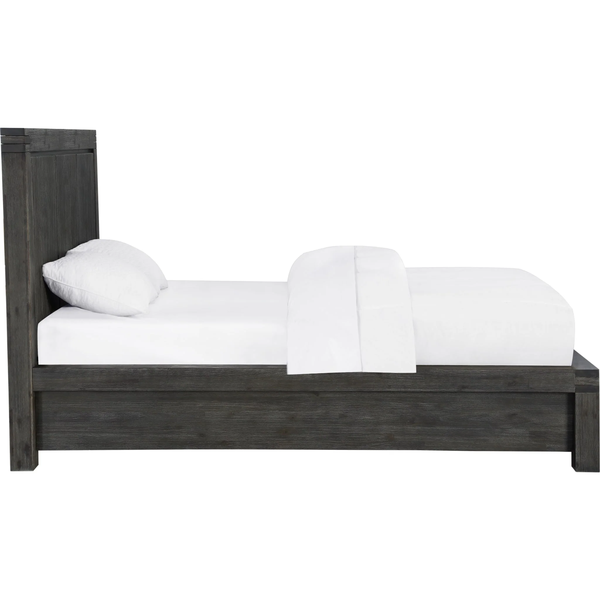 Meadow Solid Wood Footboard Storage Bed in Graphite - Image 5