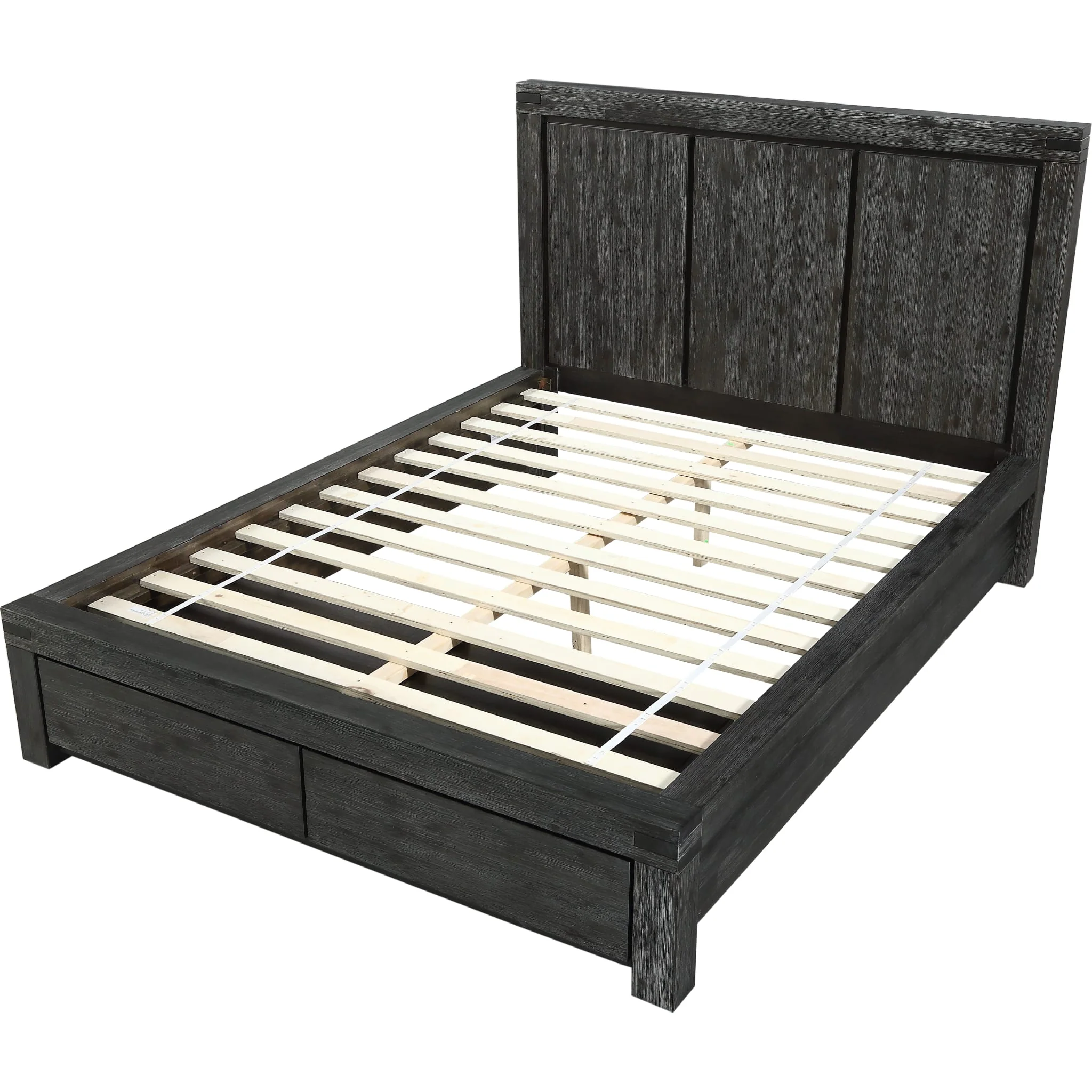 Meadow Solid Wood Footboard Storage Bed in Graphite - Image 7