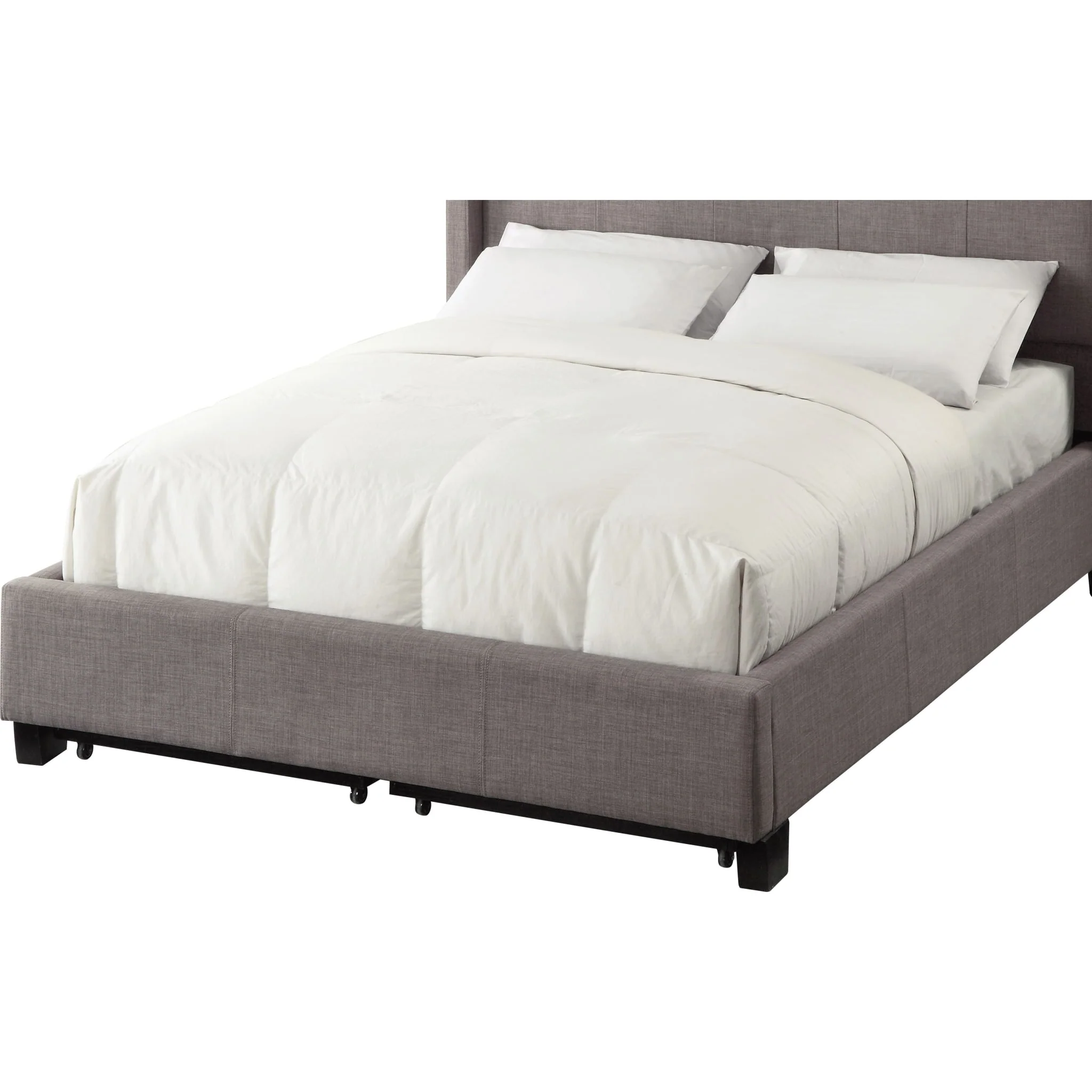 Adona Upholstered Footboard Storage Bed in Dolphin Linen - Image 6