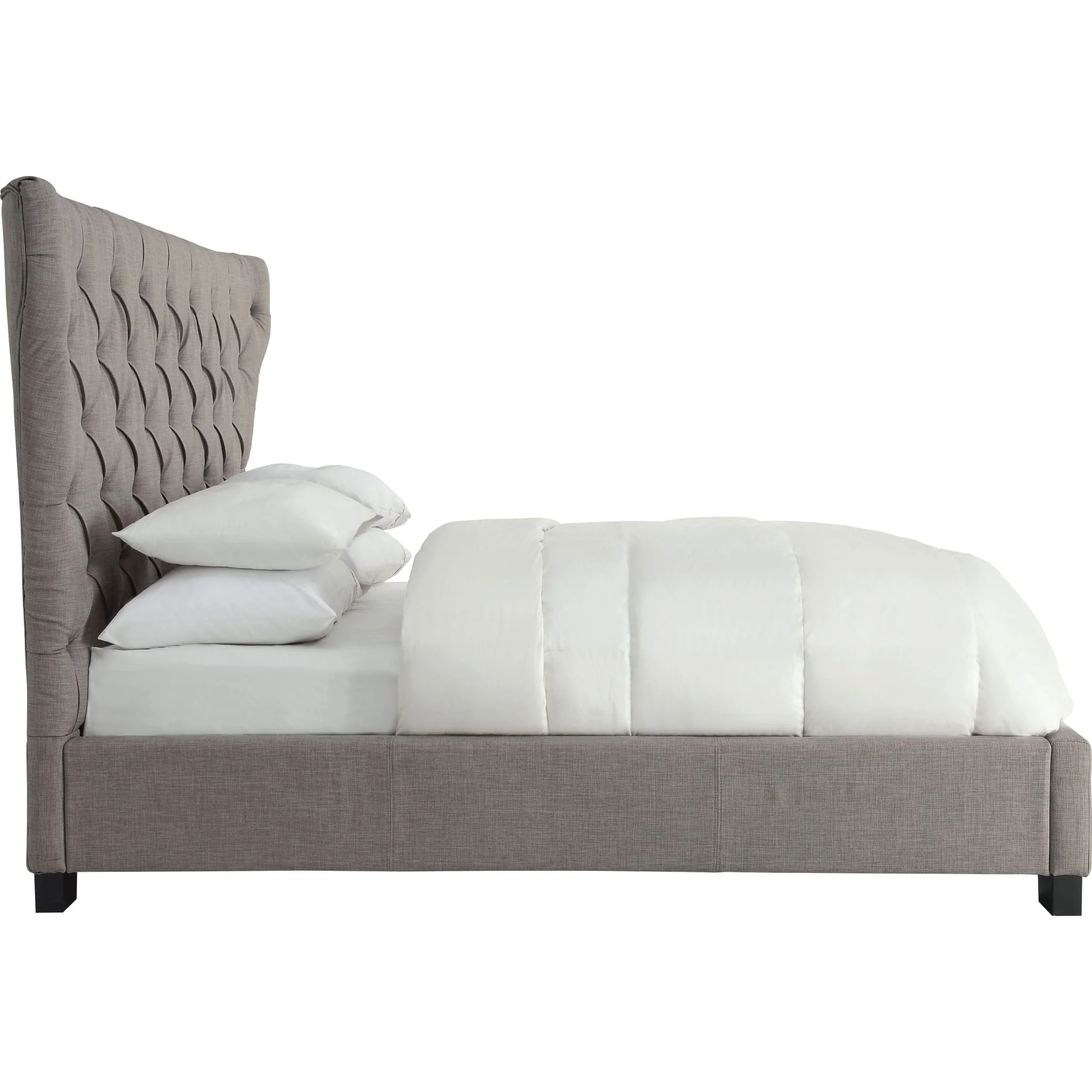 Melina Upholstered Footboard Storage Bed in Dolphin Linen - Image 9