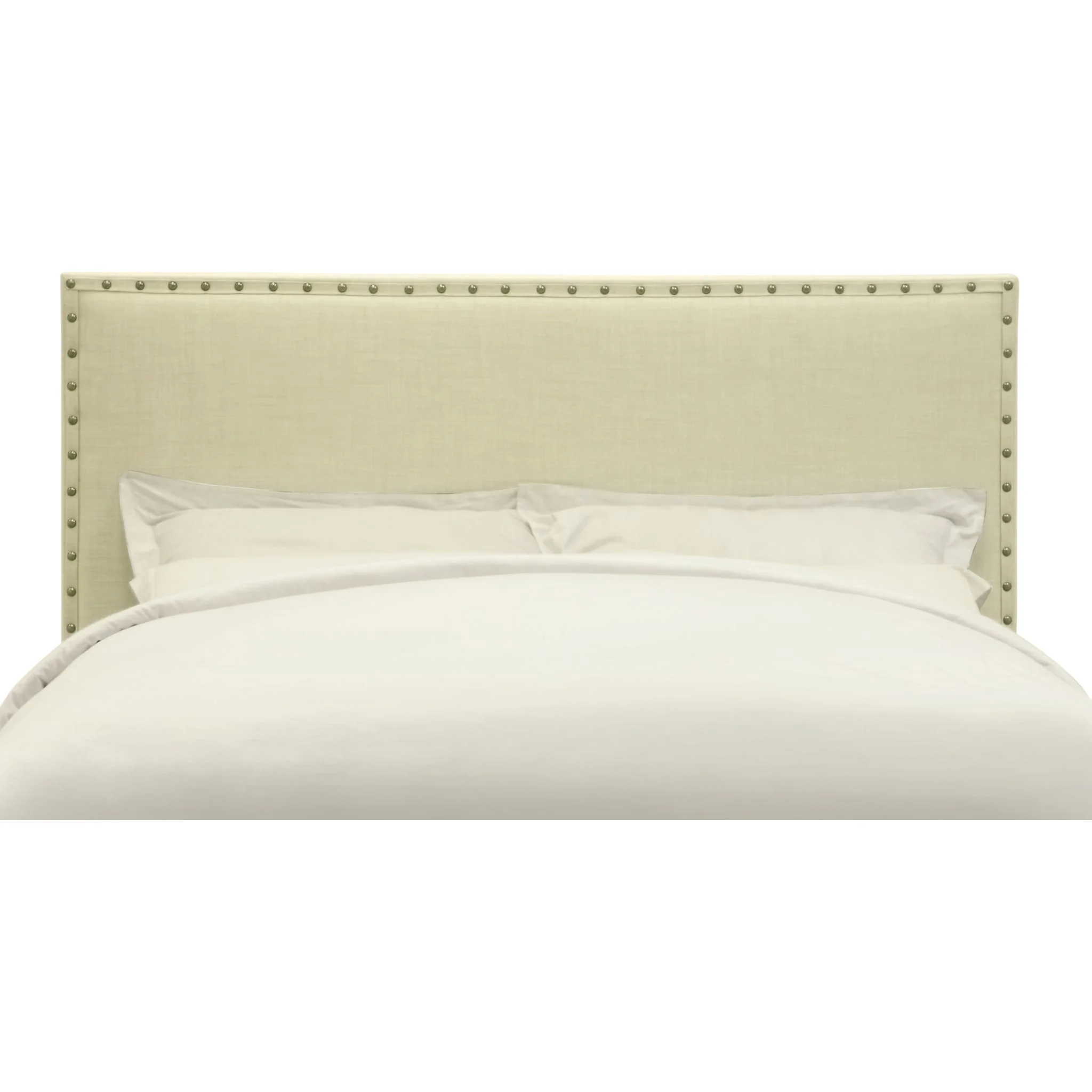 Tavel Nailhead Upholstered Headboard in Tumbleweed - Image 5