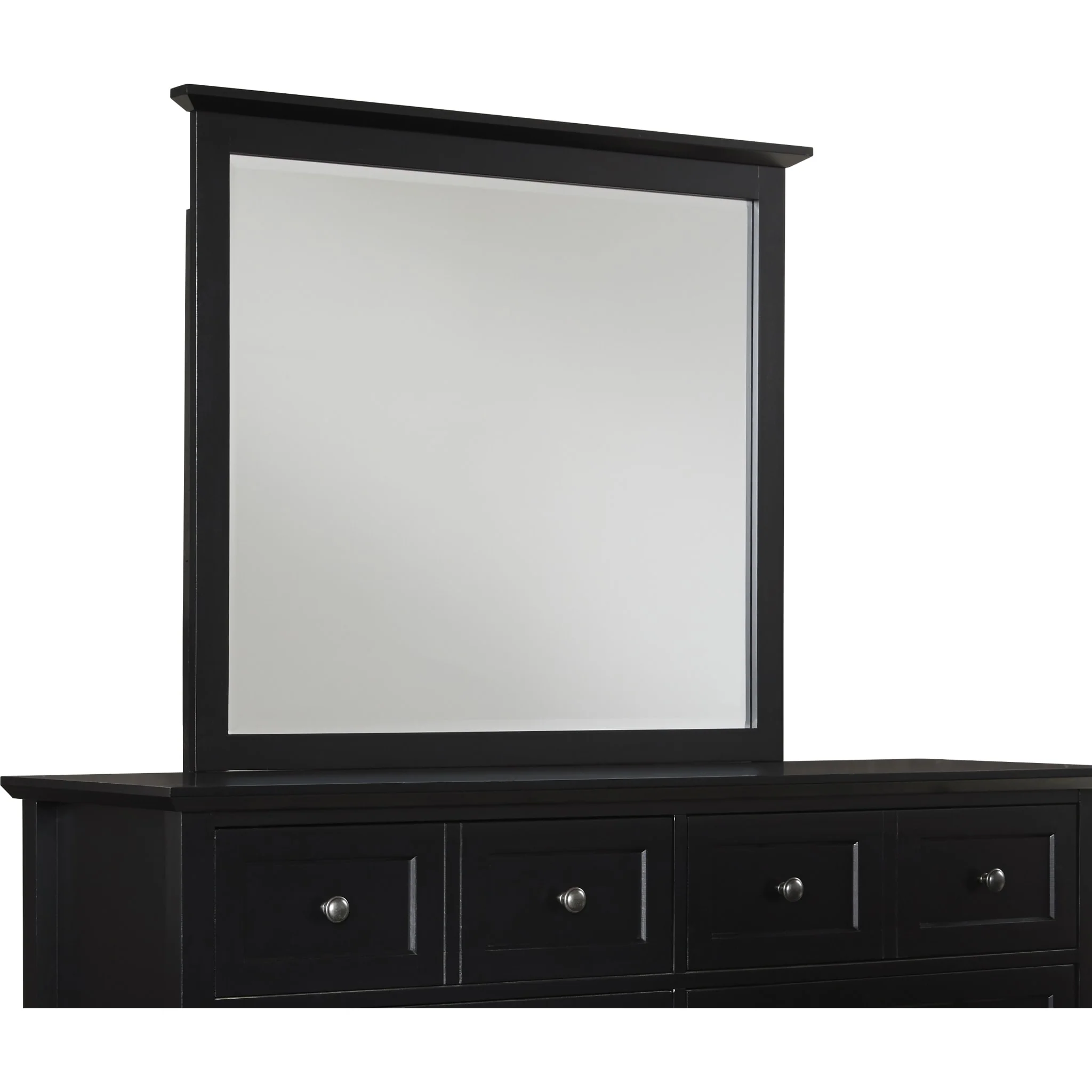 Paragon Beveled Glass Mirror in Black - Image 2