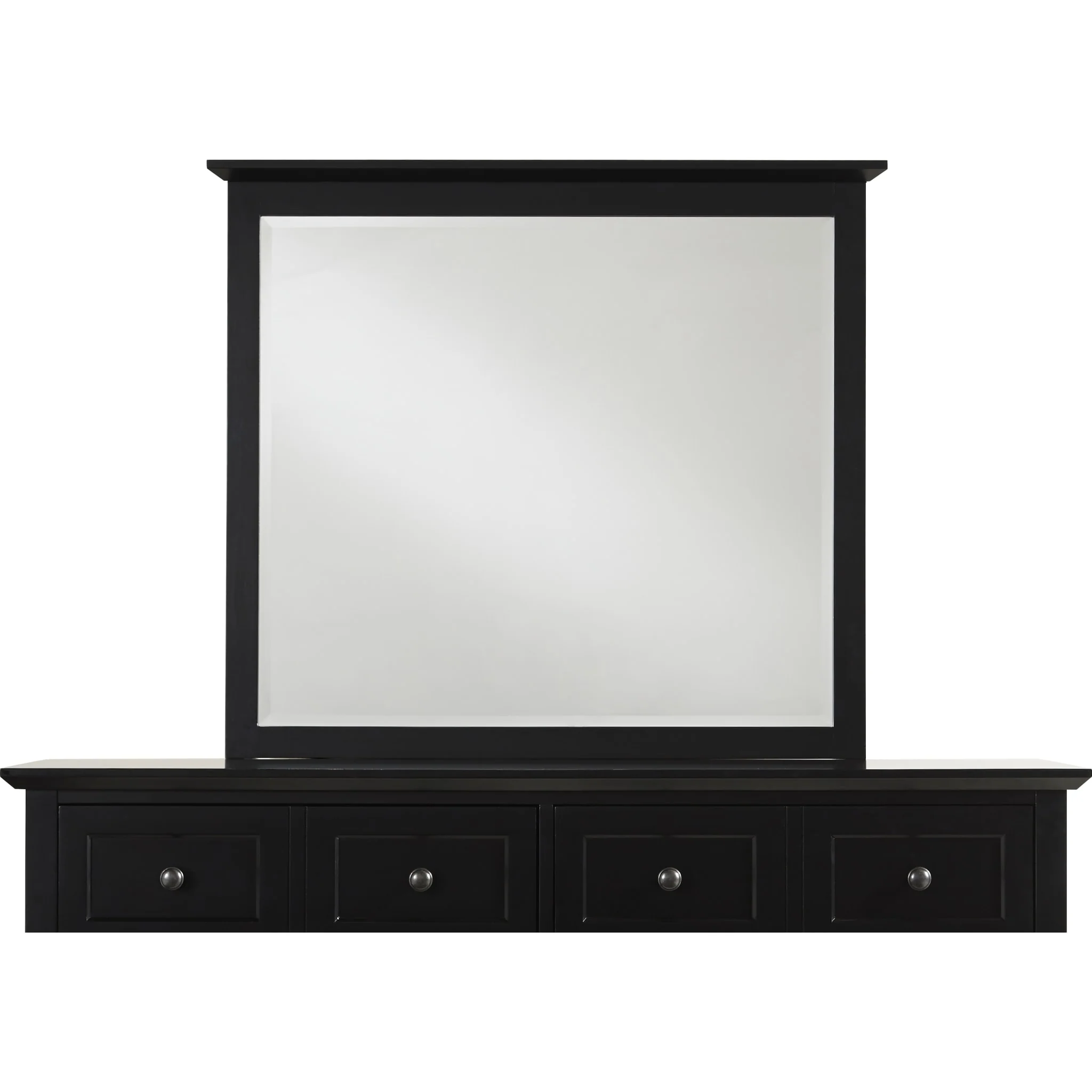 Paragon Beveled Glass Mirror in Black - Image 3