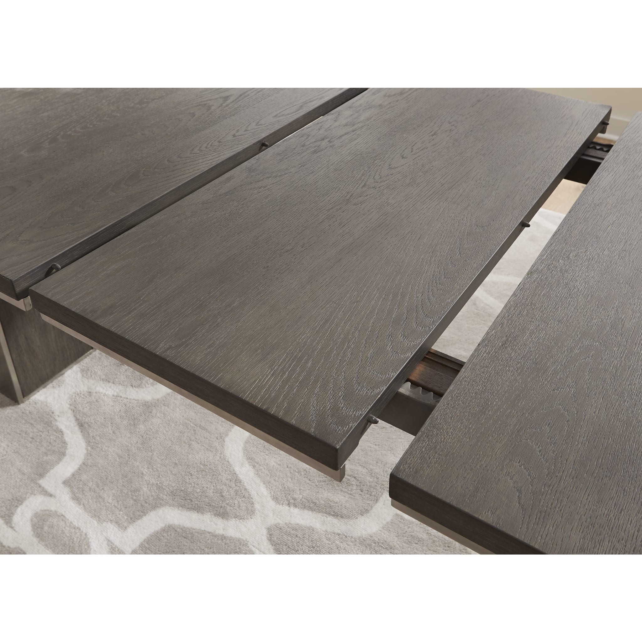 Plata Extension Dining Table in Thunder Grey - Image 6