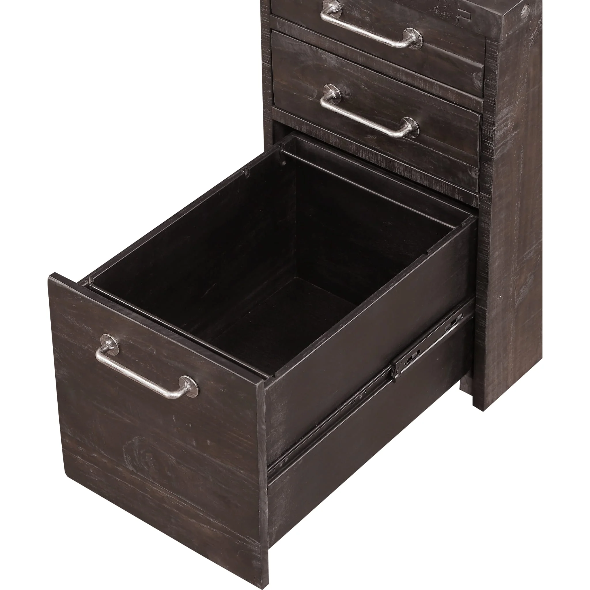 Yosemite Solid Wood Rollling File Cabinet in Cafe - Image 7