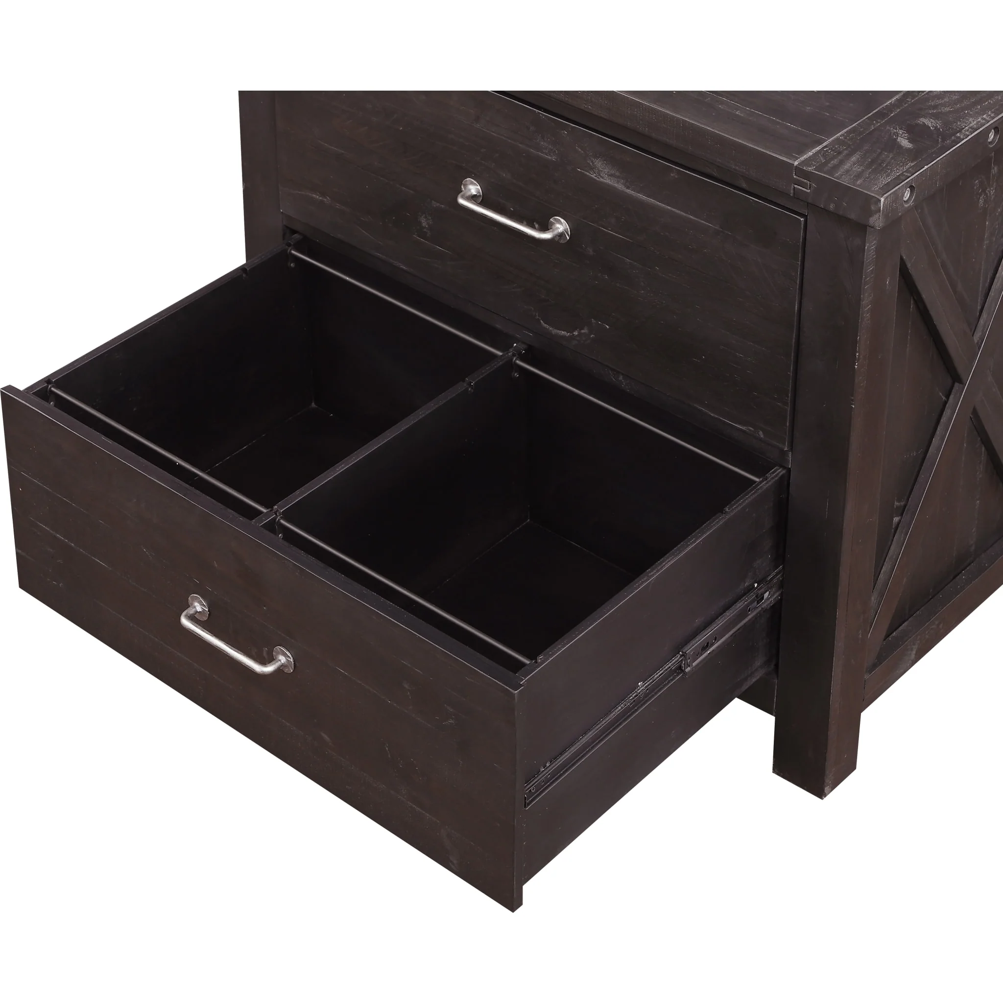 Yosemite Solid Wood Lateral File Cabinet in Cafe - Image 5