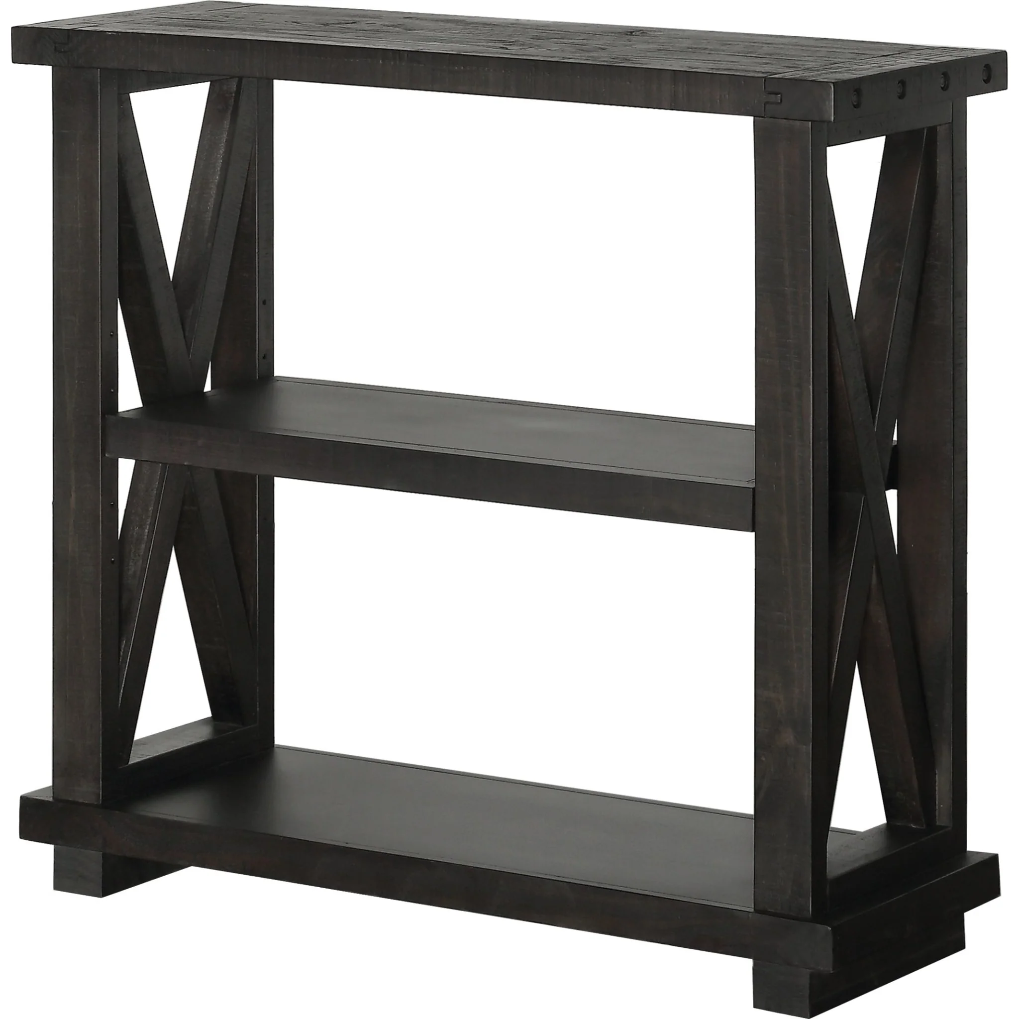 Yosemite Solid Wood 36x39 inch Bookshelf in Cafe - Image 3