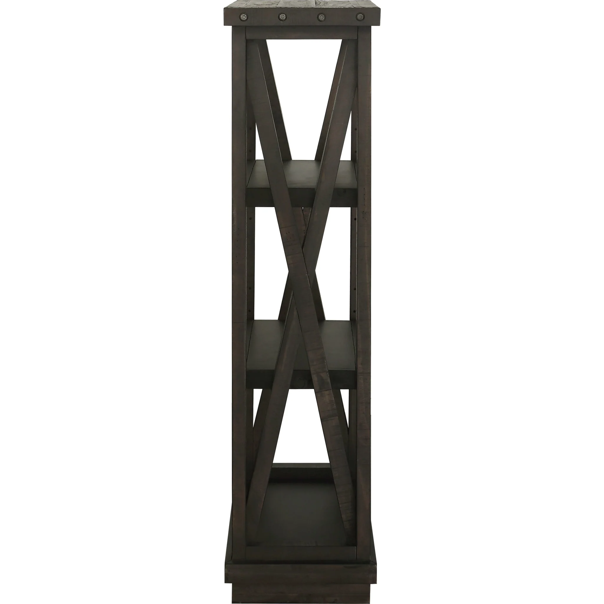 Yosemite Solid Wood 54x39 inch Bookshelf in Cafe - Image 5