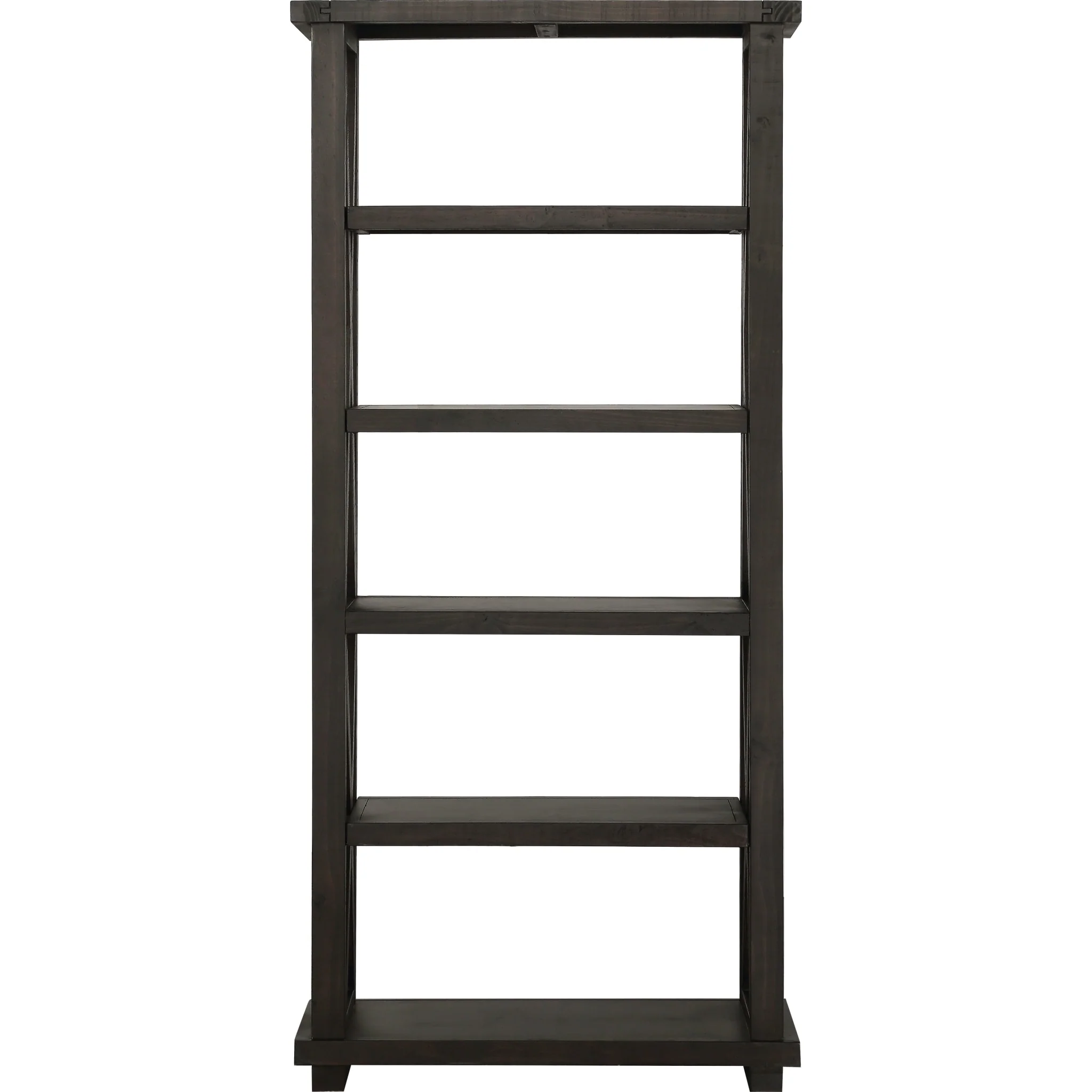 Yosemite Solid Wood 82x39 inch Bookshelf in Cafe - Image 4