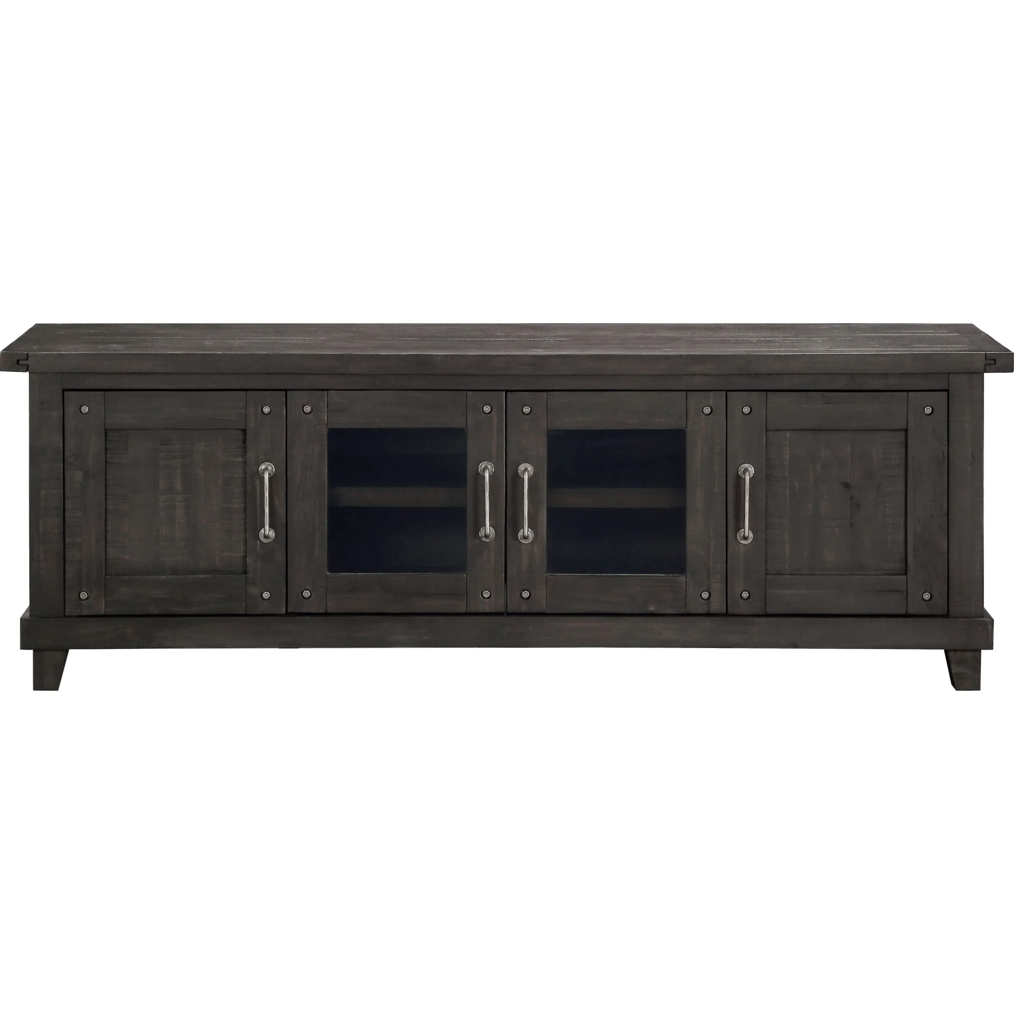 Yosemite Solid Wood Four Door Media Console in Cafe - Image 4