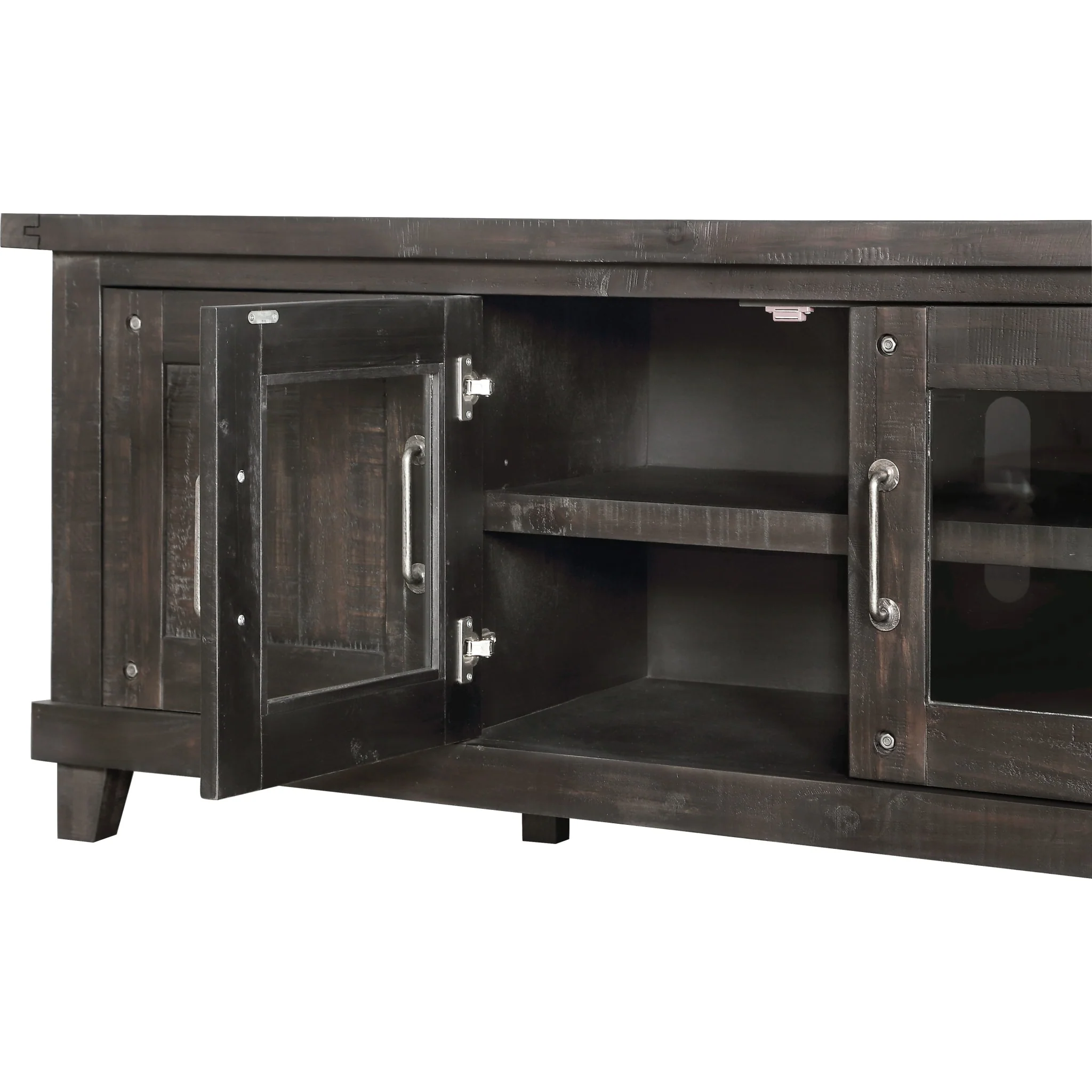 Yosemite Solid Wood Four Door Media Console in Cafe - Image 5