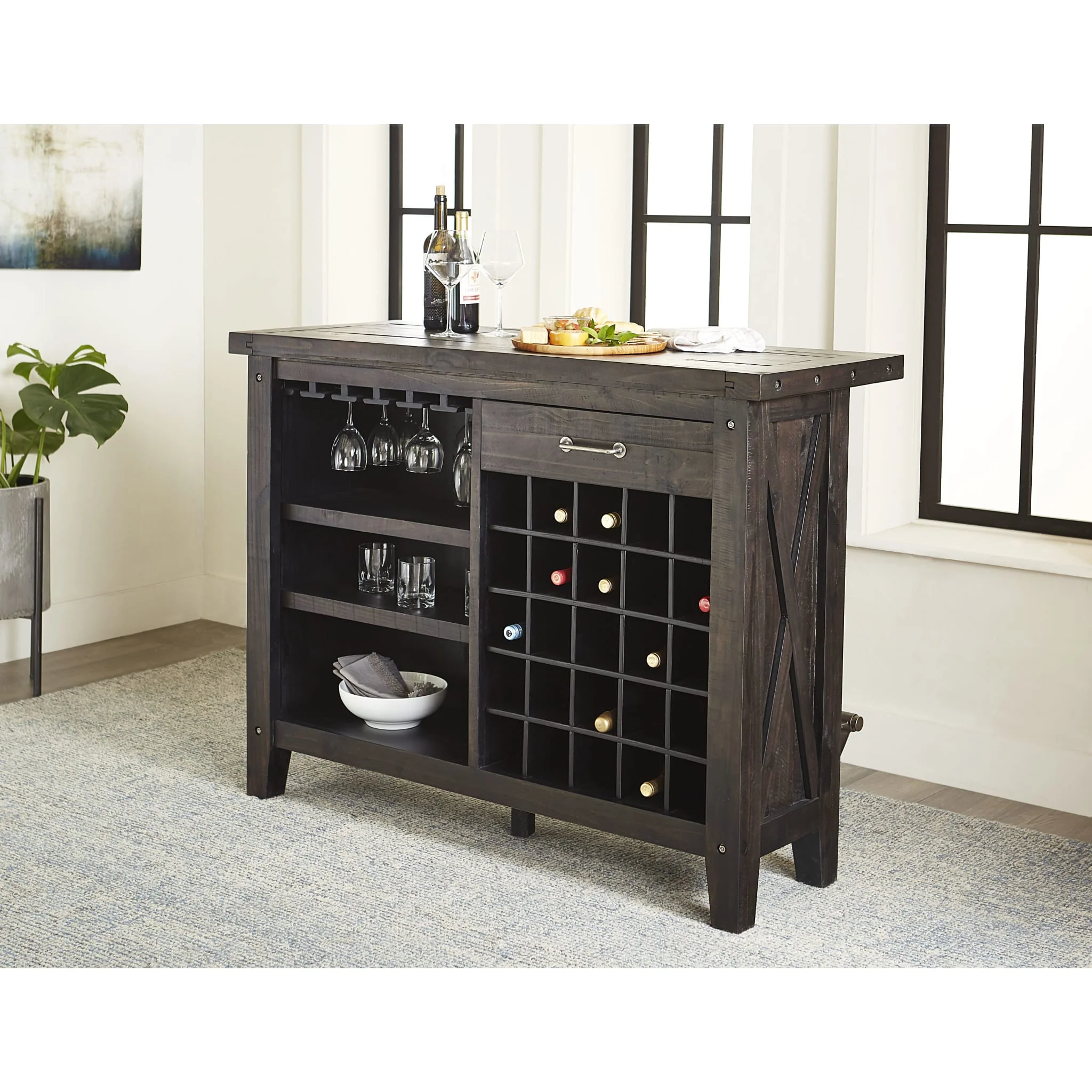 Yosemite Solid Wood Bar Table in Cafe - Image 2