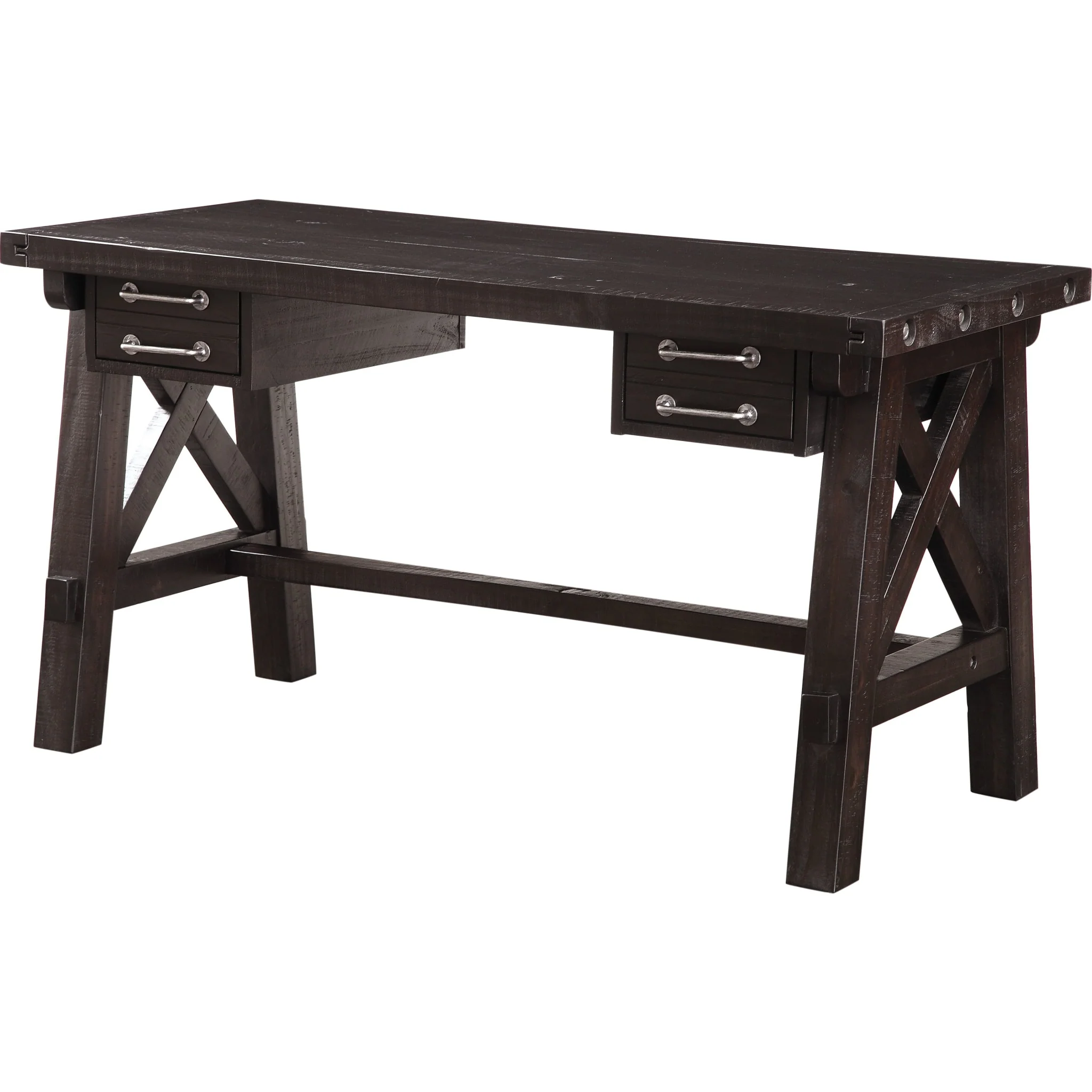 Yosemite Solid Wood Desk in Cafe - Image 4