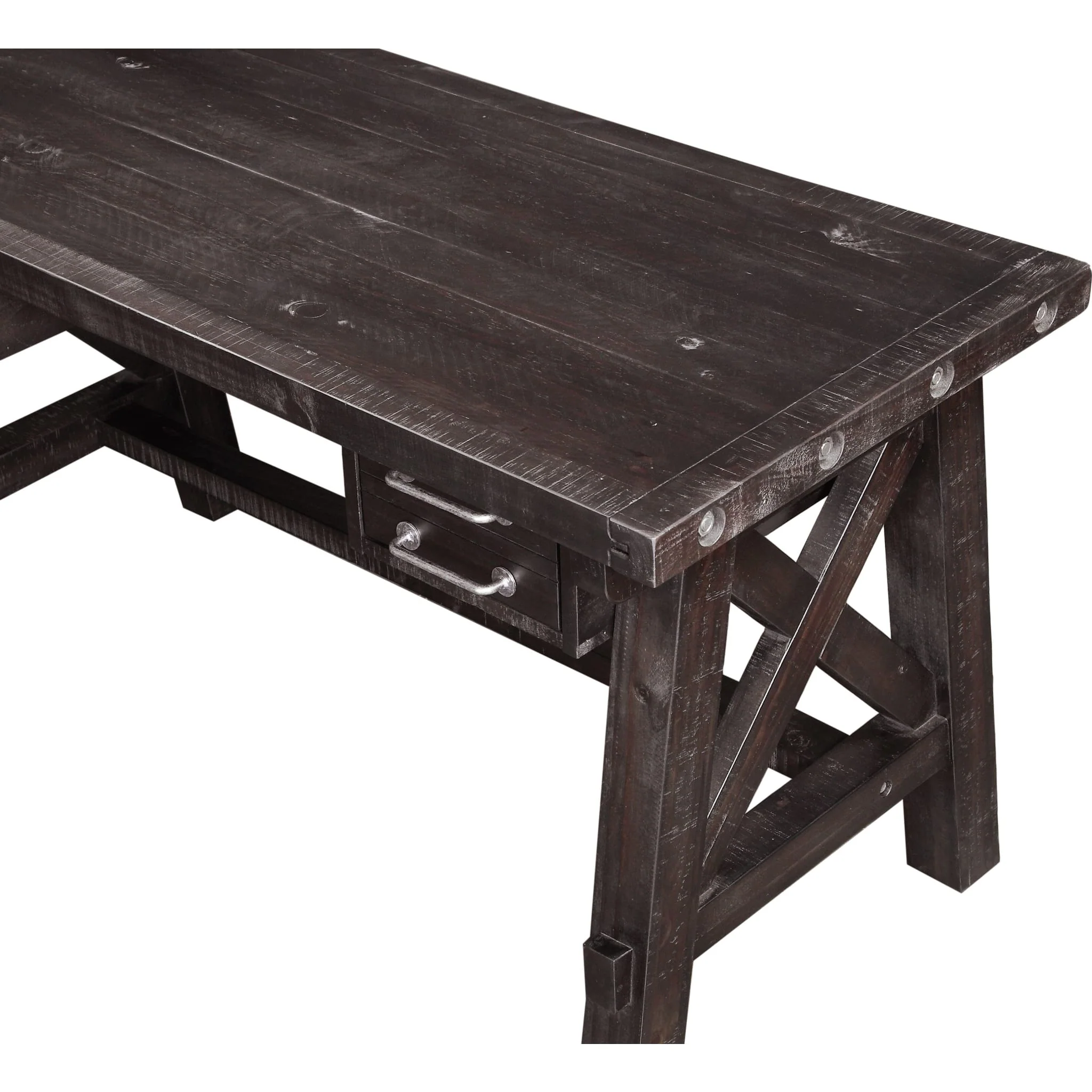 Yosemite Solid Wood Desk in Cafe - Image 6