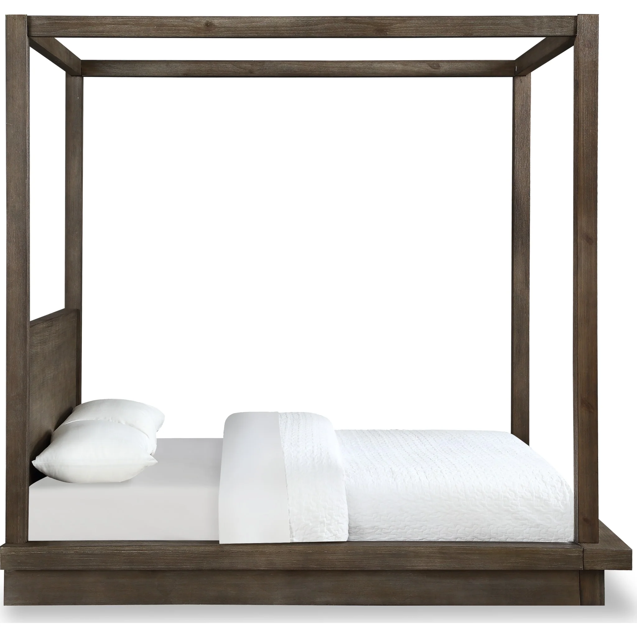 Melbourne Wood Canopy Bed in Dark Pine - Image 6