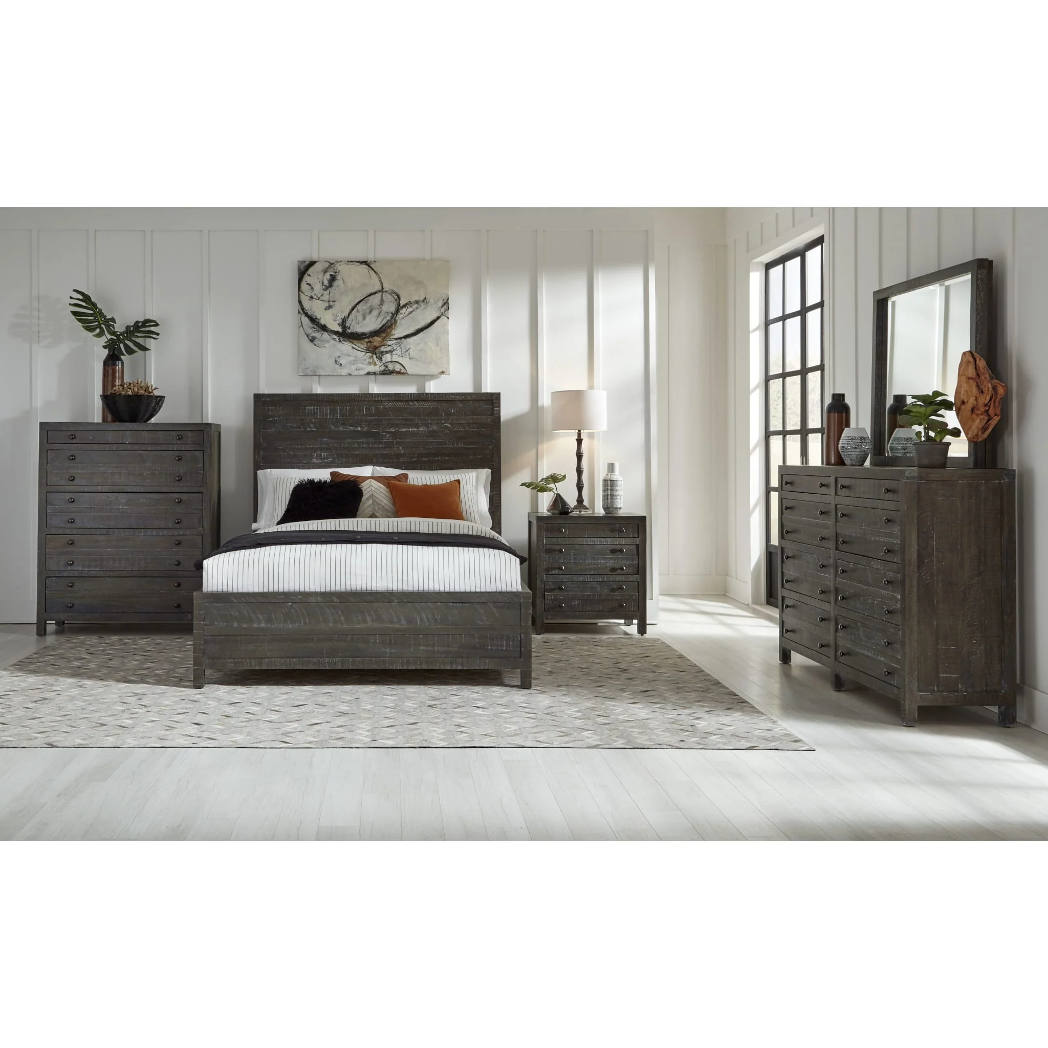 Townsend Solid Wood Eight Drawer Dresser in Gunmetal (2024) - Image 3