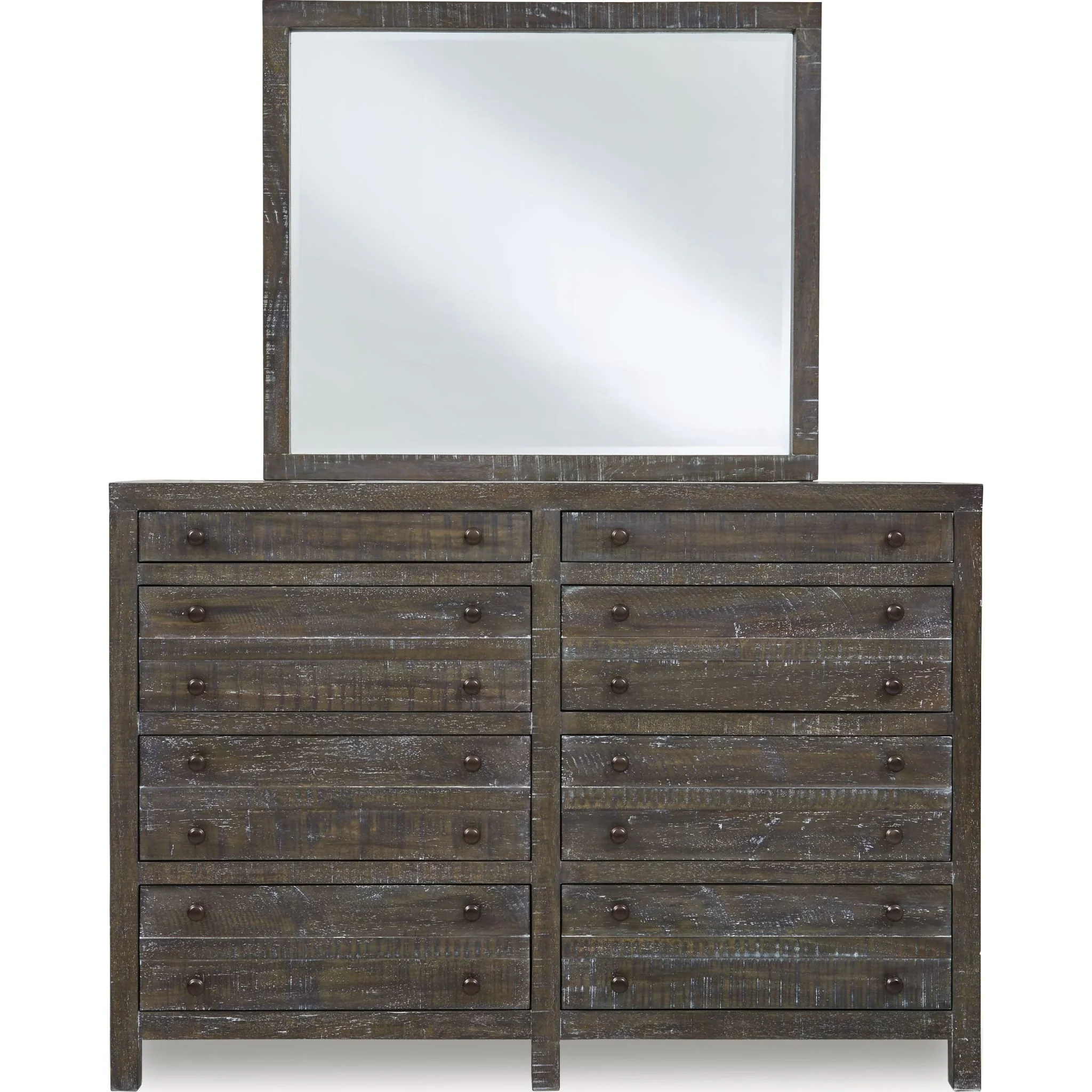 Townsend Solid Wood Eight Drawer Dresser in Gunmetal (2024) - Image 5