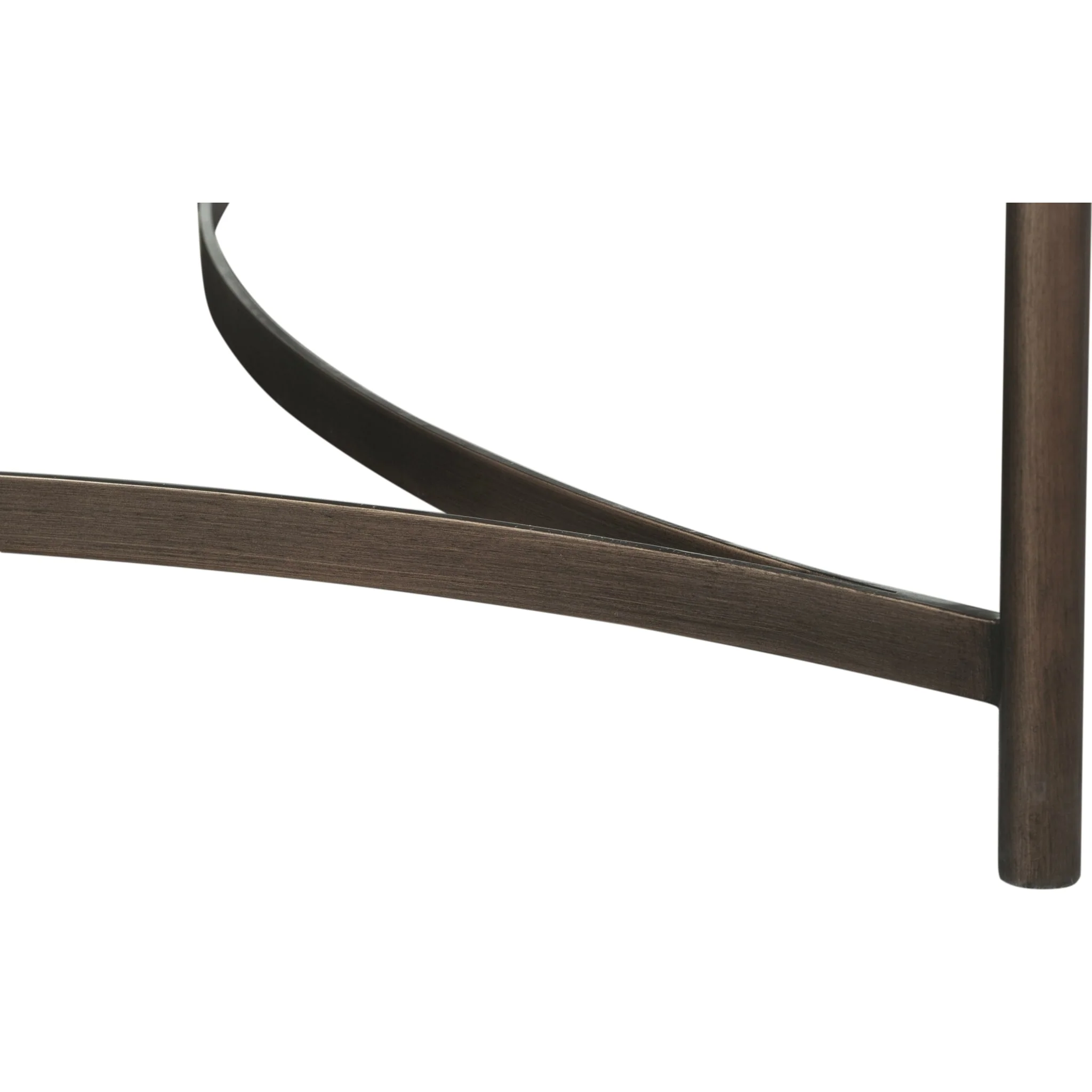 Lyon Round Natural Concrete and Metal Coffee Table - Image 5