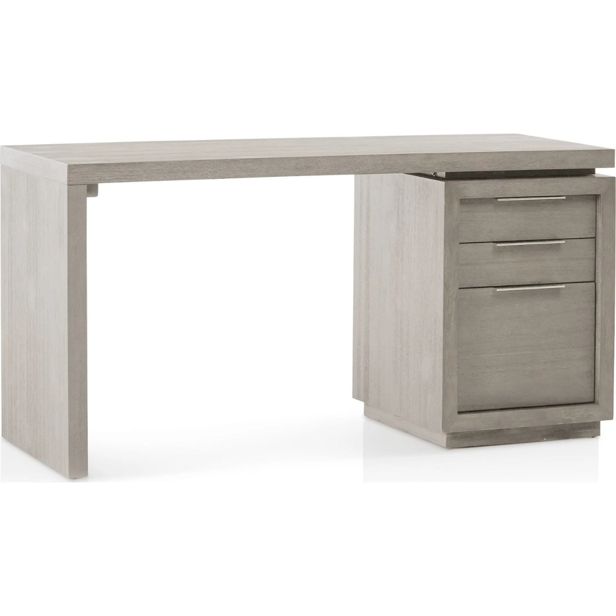 Oxford Three-Drawer Single Pedestal Desk in Mineral - Image 5
