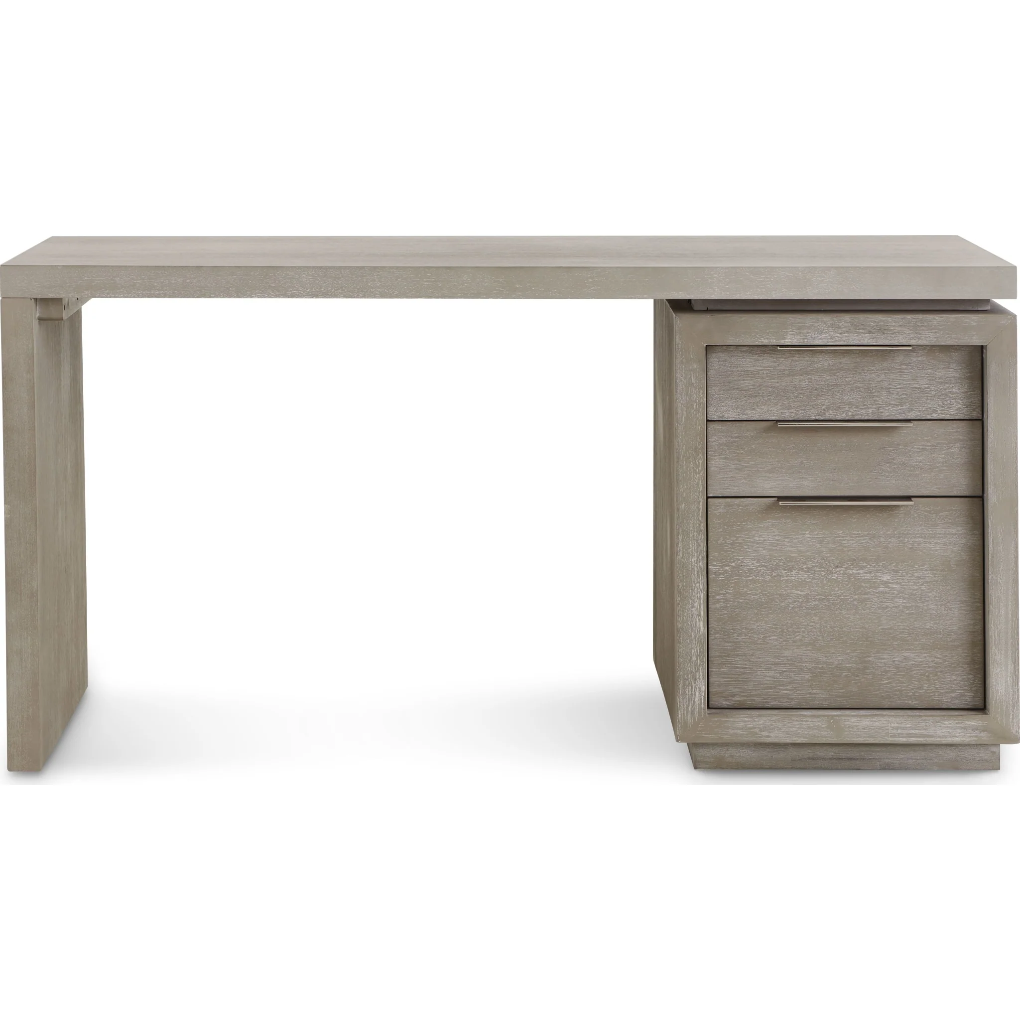 Oxford Three-Drawer Single Pedestal Desk in Mineral - Image 6