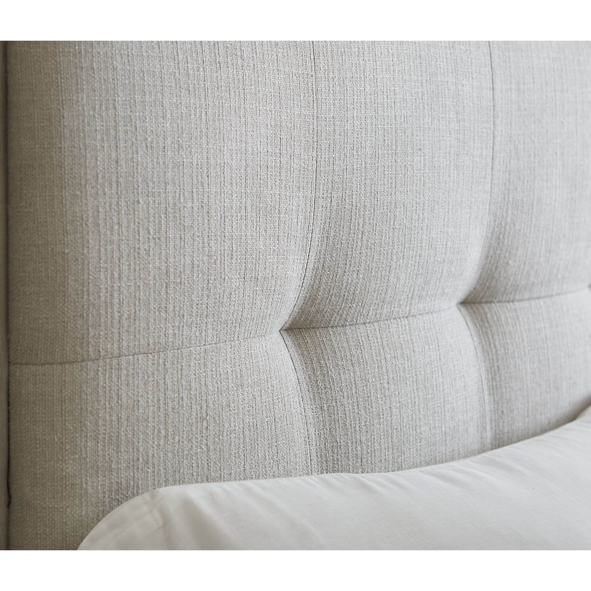 Oxford Upholstered Platform Bed in Mineral - Image 4
