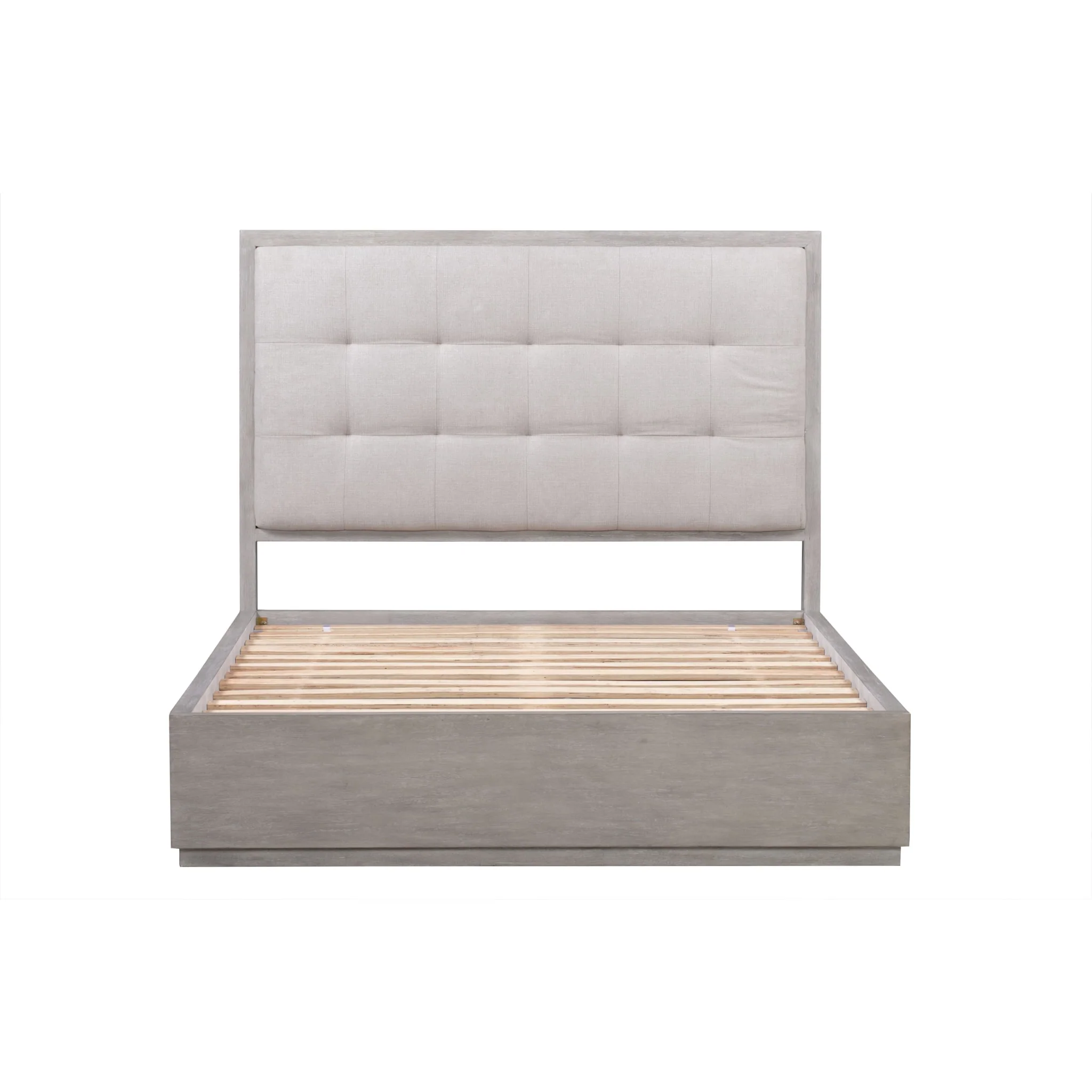 Oxford Upholstered Platform Bed in Mineral - Image 6
