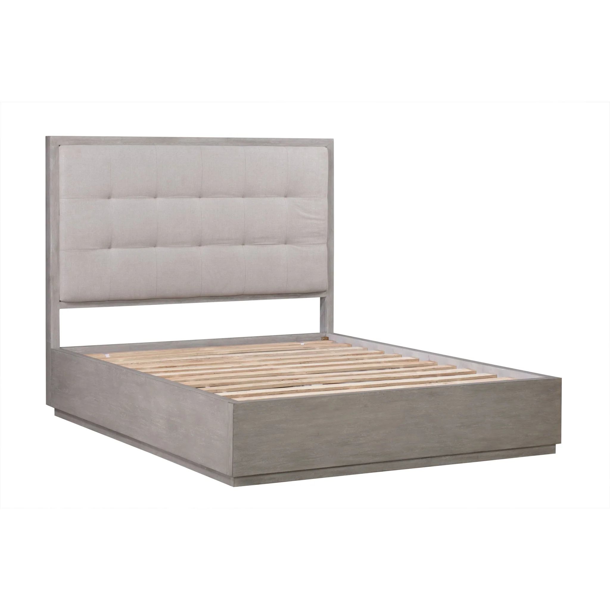 Oxford Upholstered Platform Bed in Mineral - Image 7