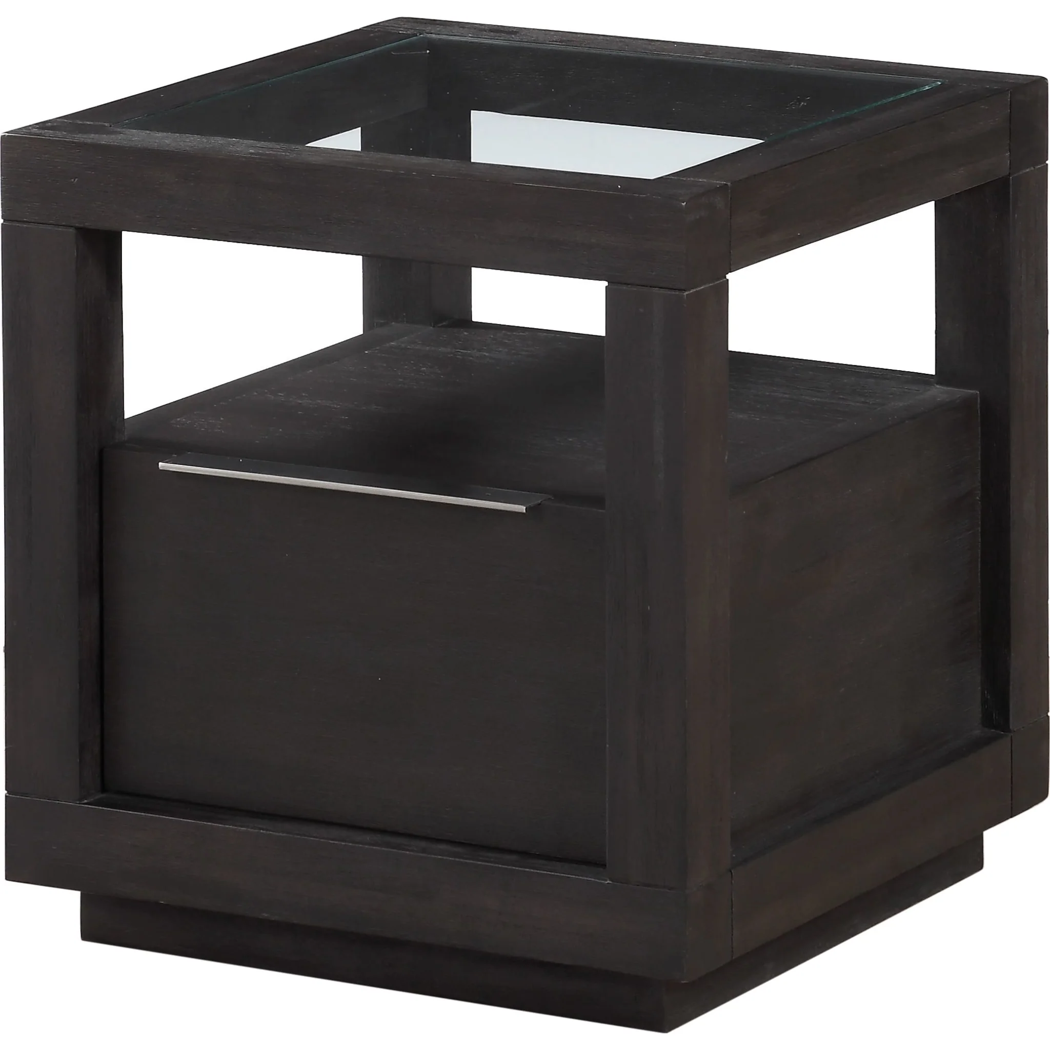 Oxford One Drawer End Table in Basalt Grey - Image 3