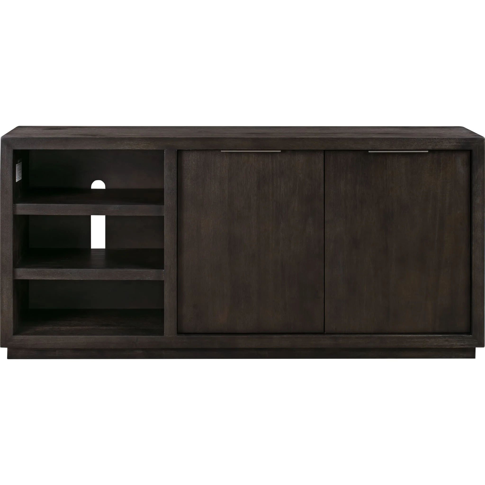 Oxford 64 inch Two Drawer Two Shelf Media Console in Basalt Grey - Image 4
