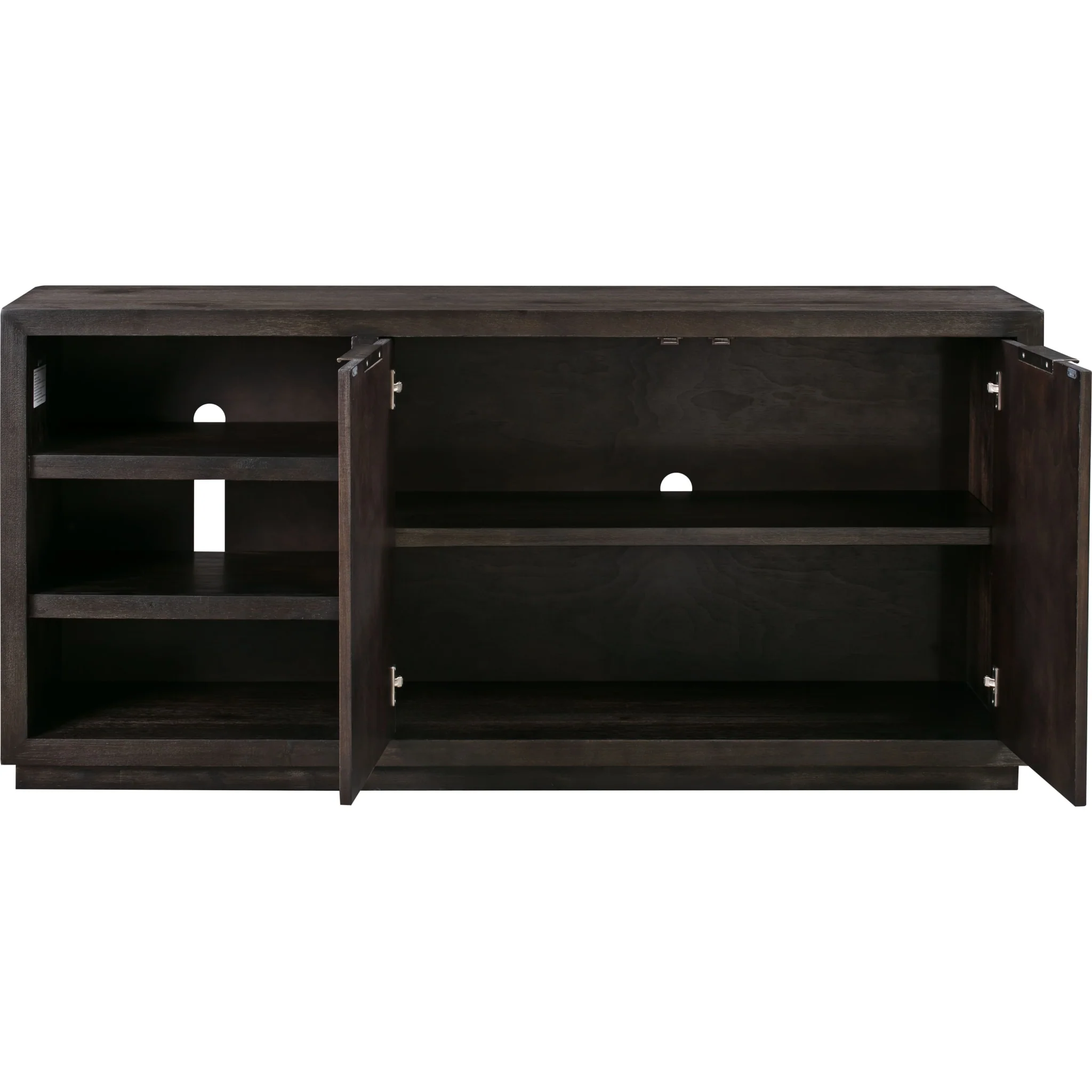 Oxford 64 inch Two Drawer Two Shelf Media Console in Basalt Grey - Image 5