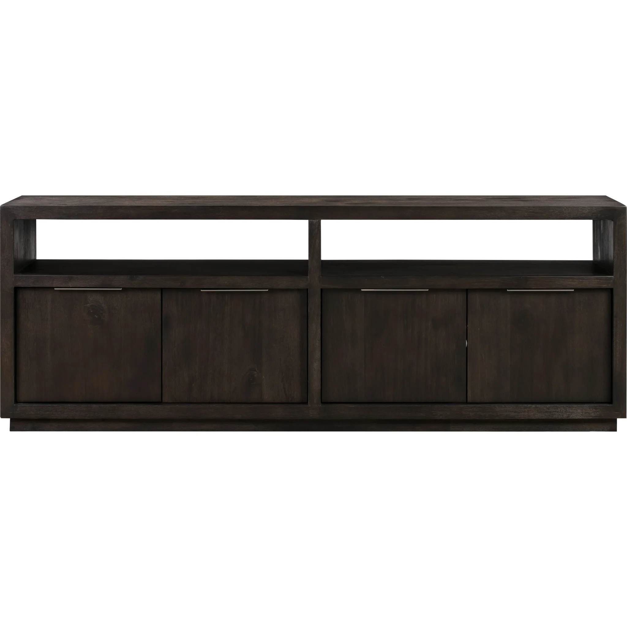 Oxford Solid Wood 74 inch Media Console in Basalt Grey - Image 5