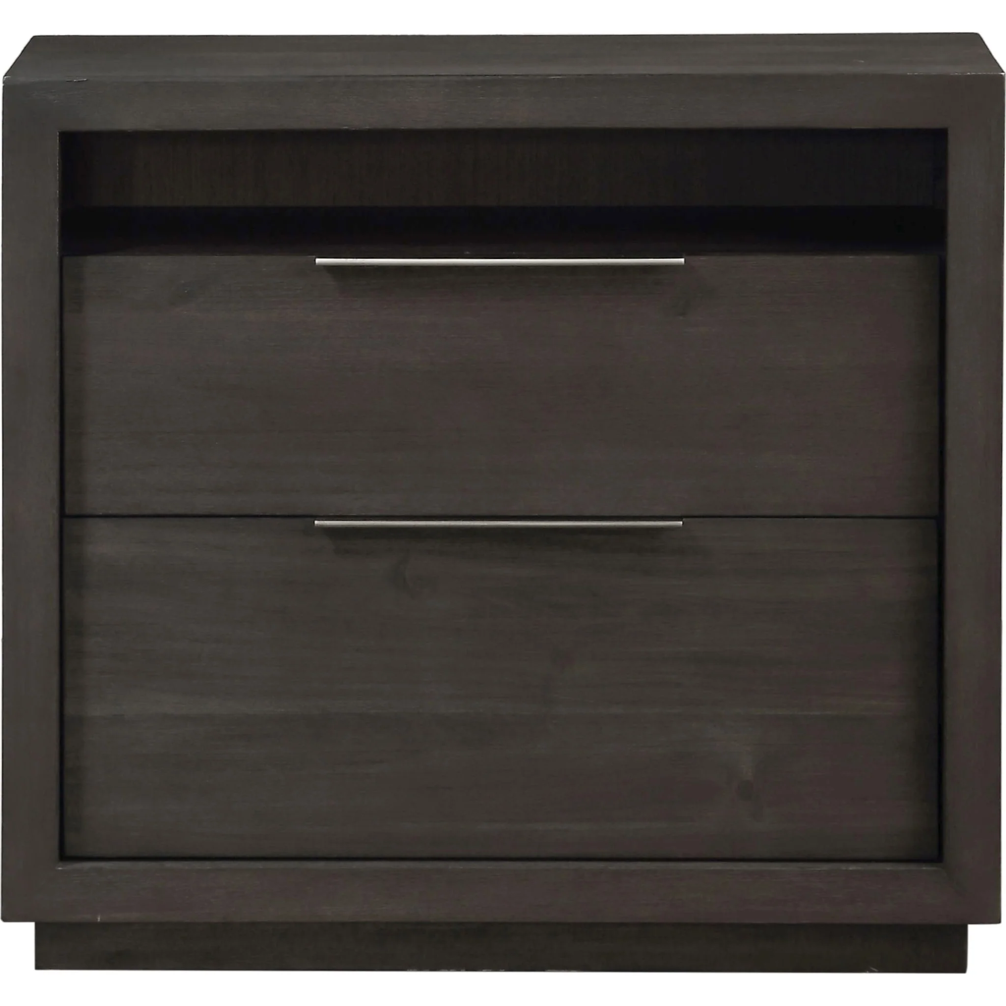 Oxford Two Drawer Nightstand in Basalt Grey - Image 2