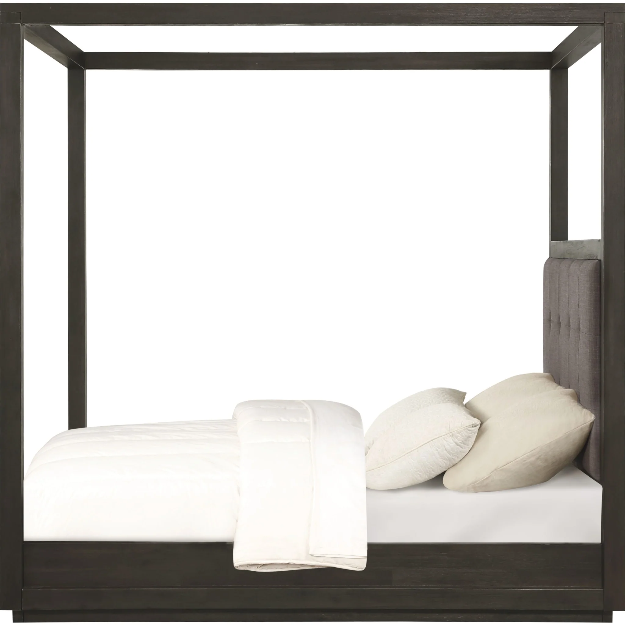 Oxford Upholstered Canopy Bed in Dolphin - Image 6