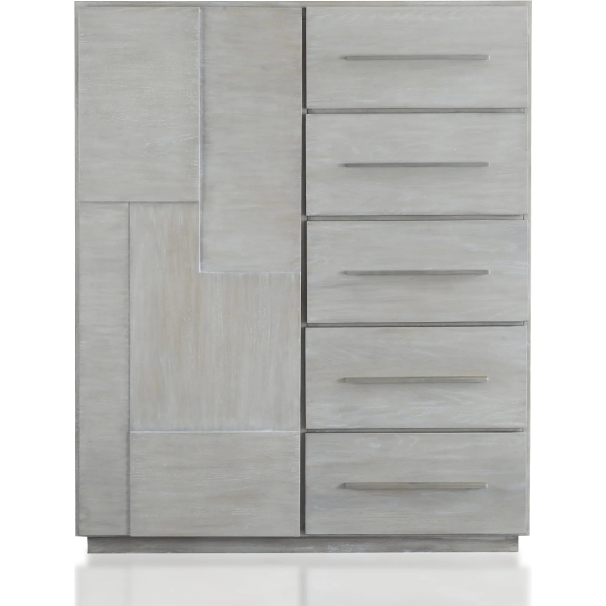 Destination Five Drawer One Door Sweater Chest in Cotton Grey (2024) - Image 3